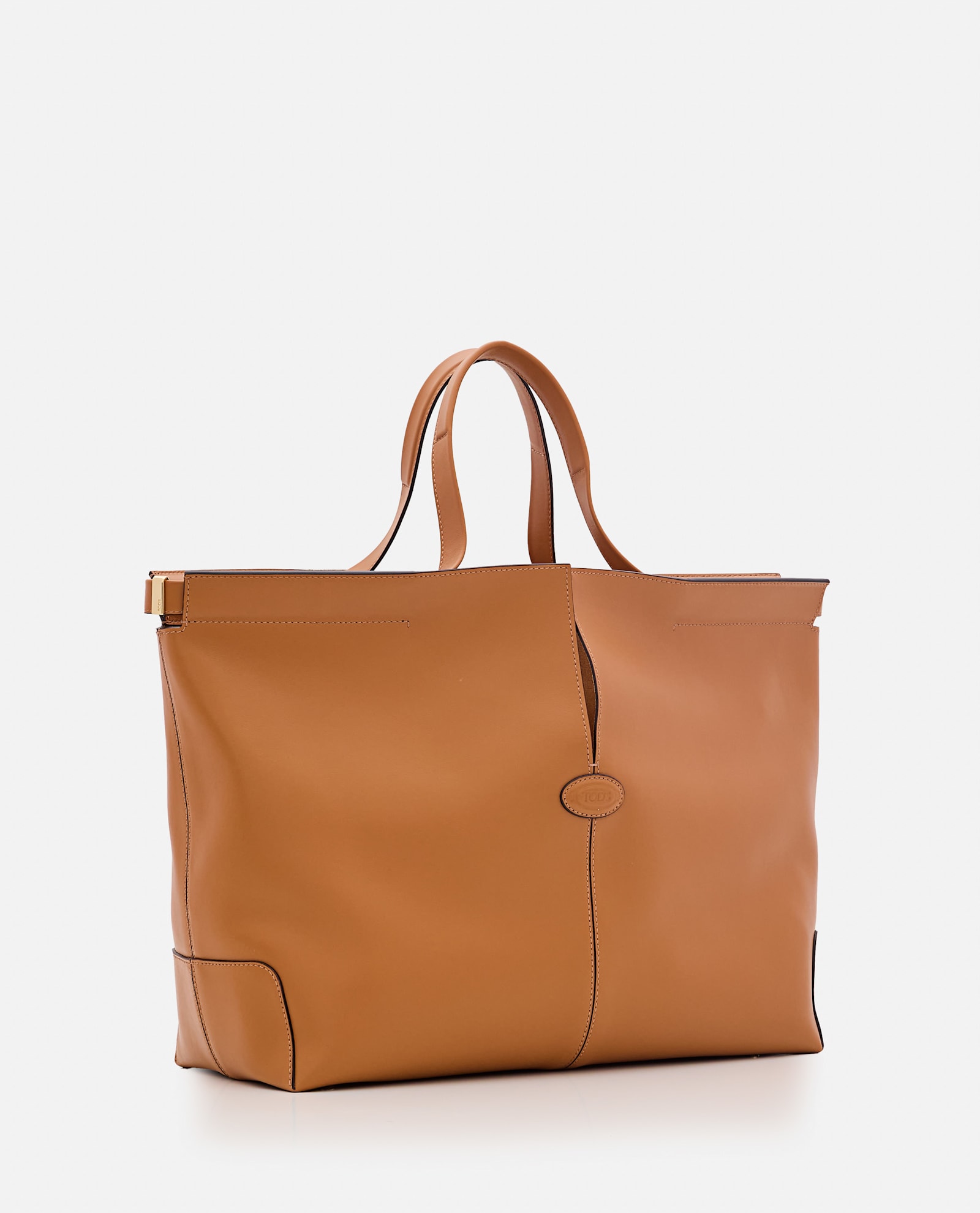 Shop Tod's Dbm Shopping Leather Bag In Brown