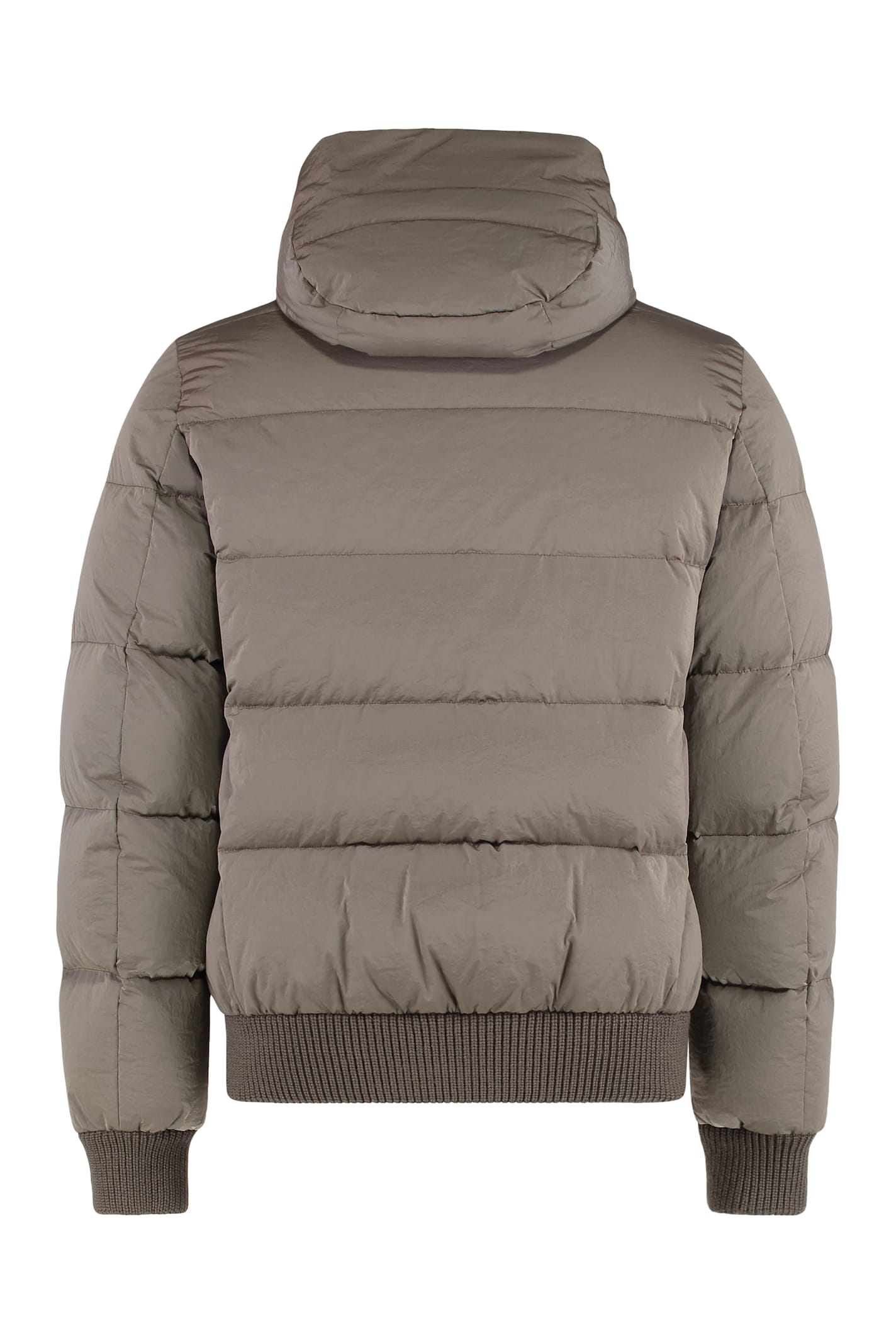 Moorer Spbacco Hooded Down Jacket In Brown