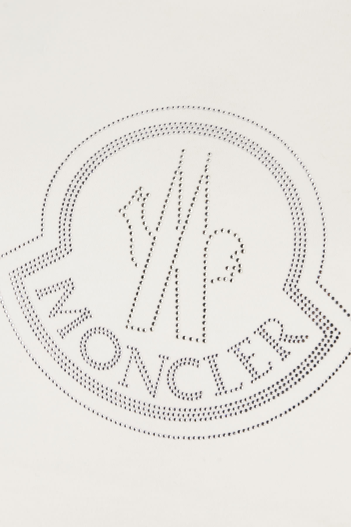 Moncler White Cotton T-shirt In White