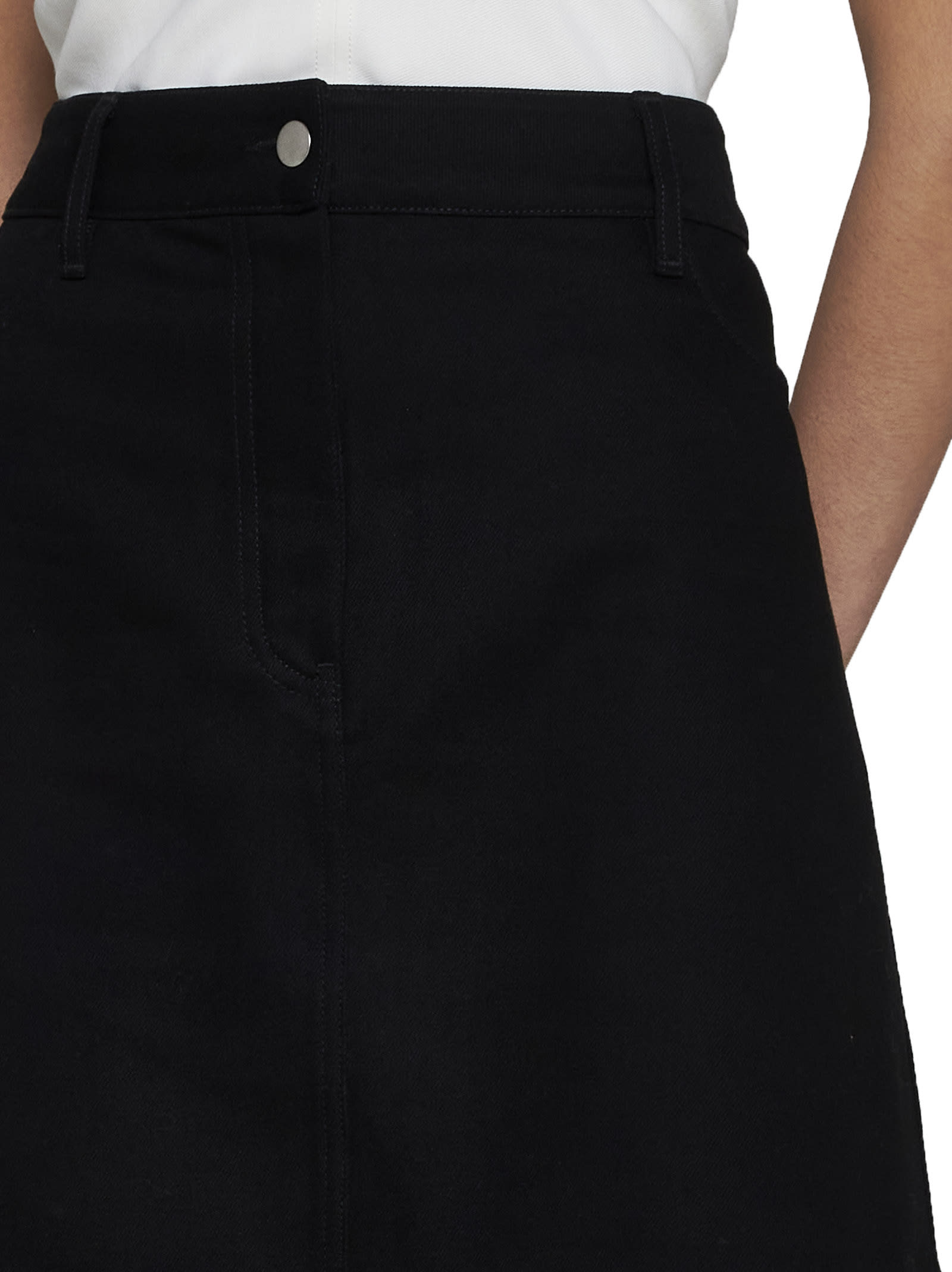 Shop Studio Nicholson Skirt In Black
