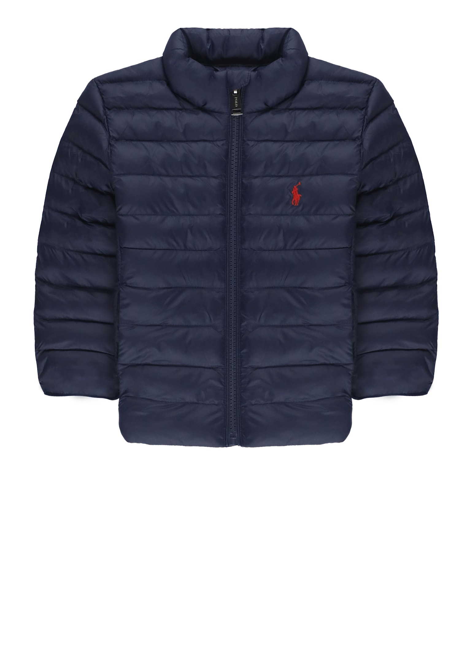 Ralph Lauren Pony Padded Jacket In Blue