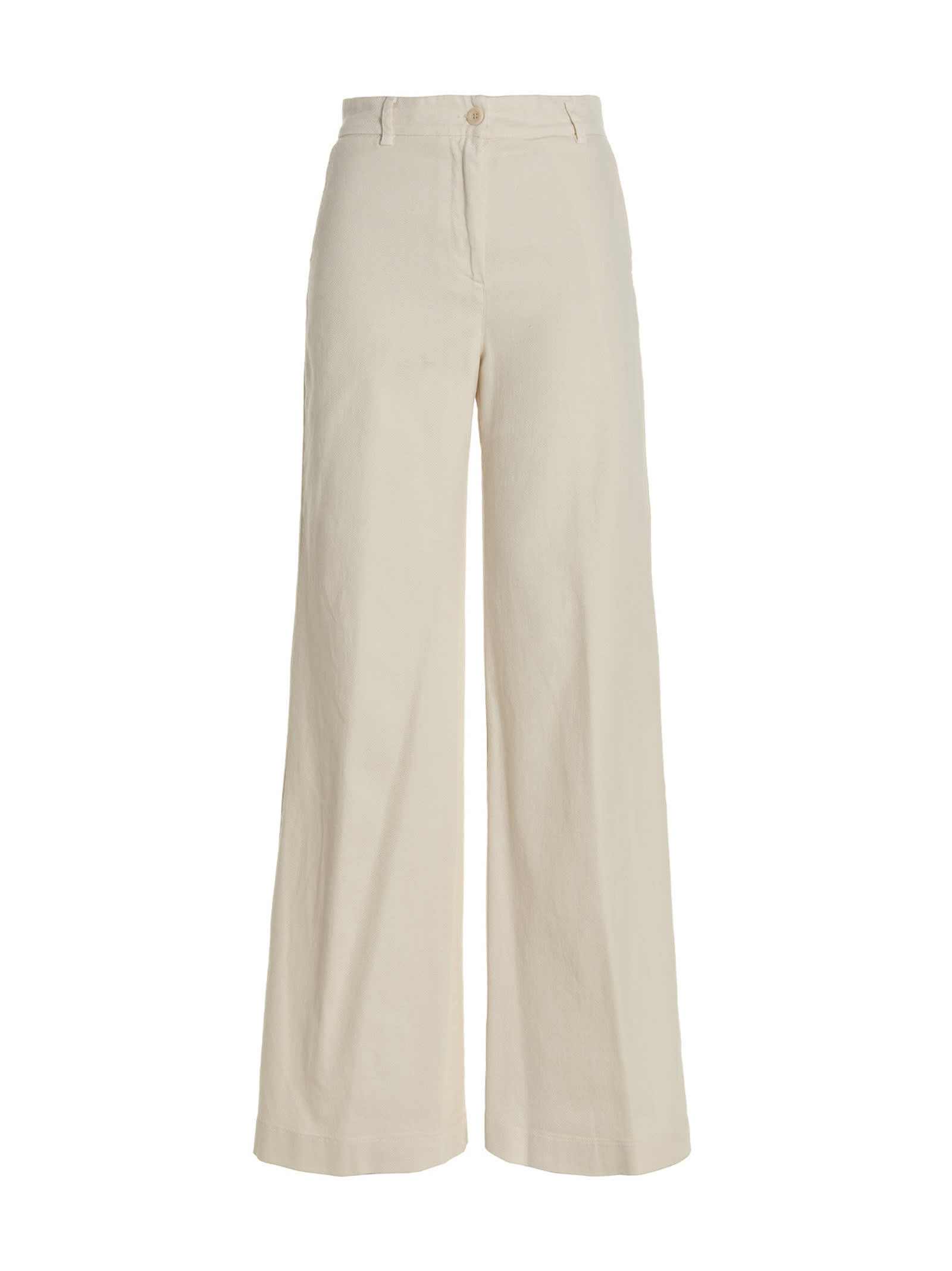 Shop Nude Wide Leg Jeans In White