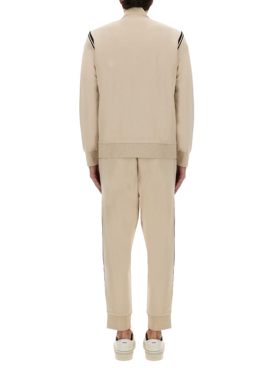 Hugo Boss Boss Zip-up Activewear Set With Contrasting Stripes