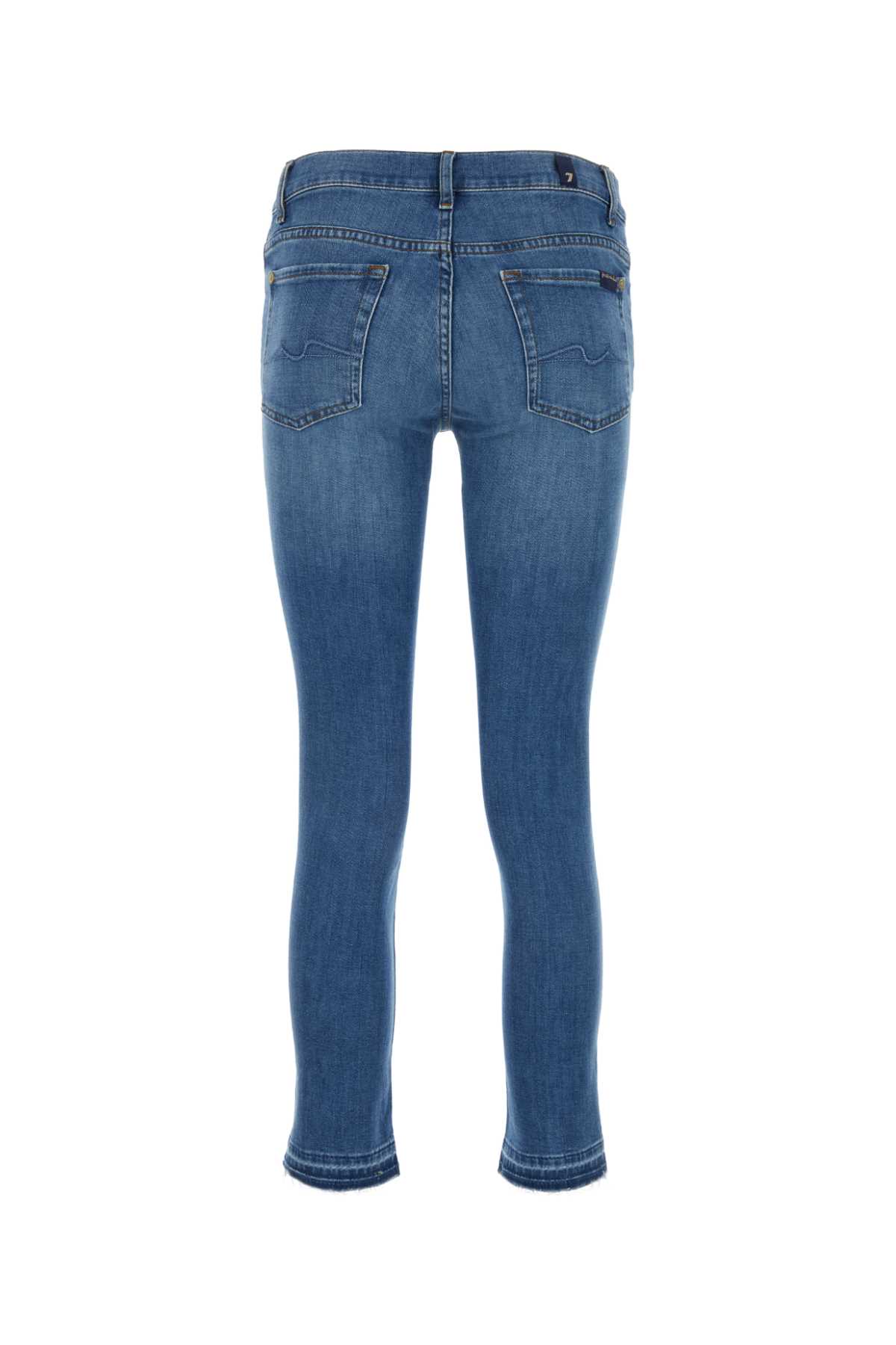 7 For All Mankind Stretch Denim Roxanne Jeans In Lavaggioscuro