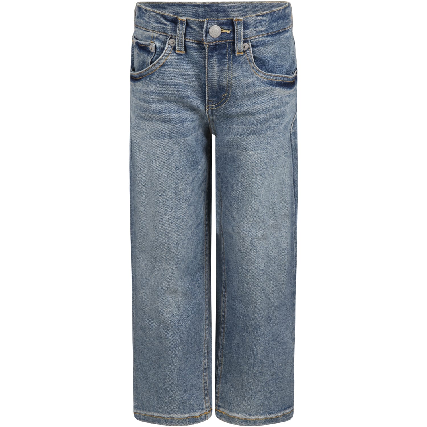 Levis Light-blue Jeans For Kids With Logo