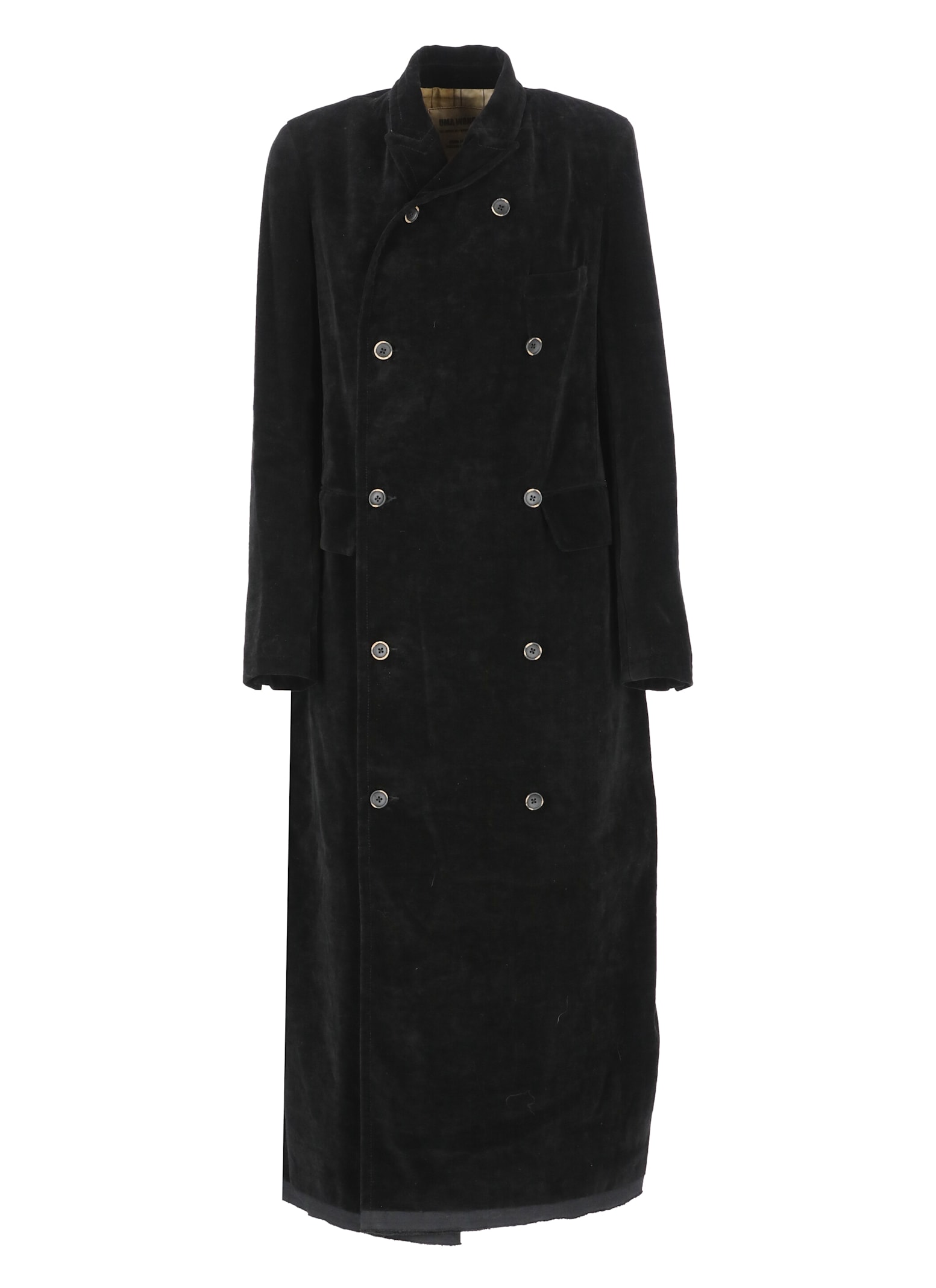 Uma Wang Cigna Coat In Black
