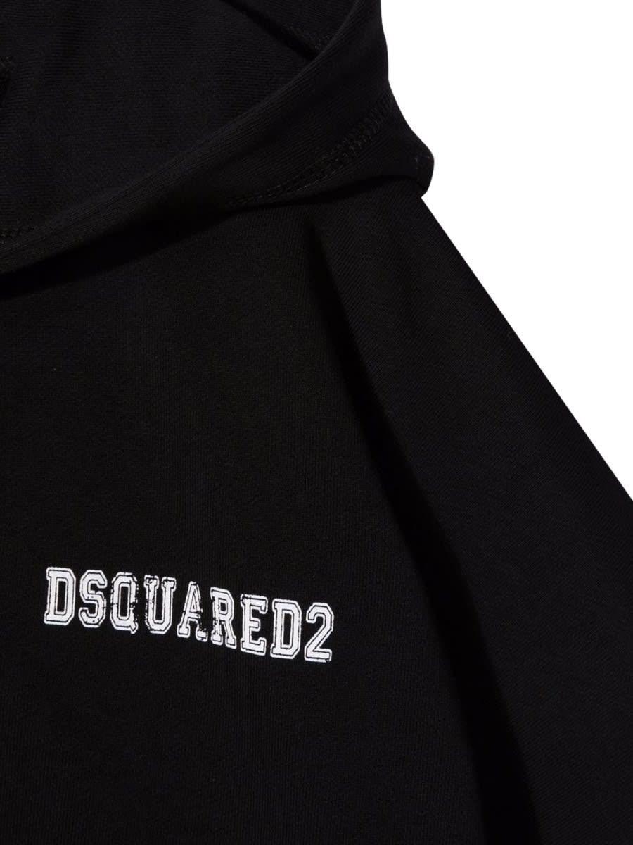 Dsquared2 Over Felpa In Black
