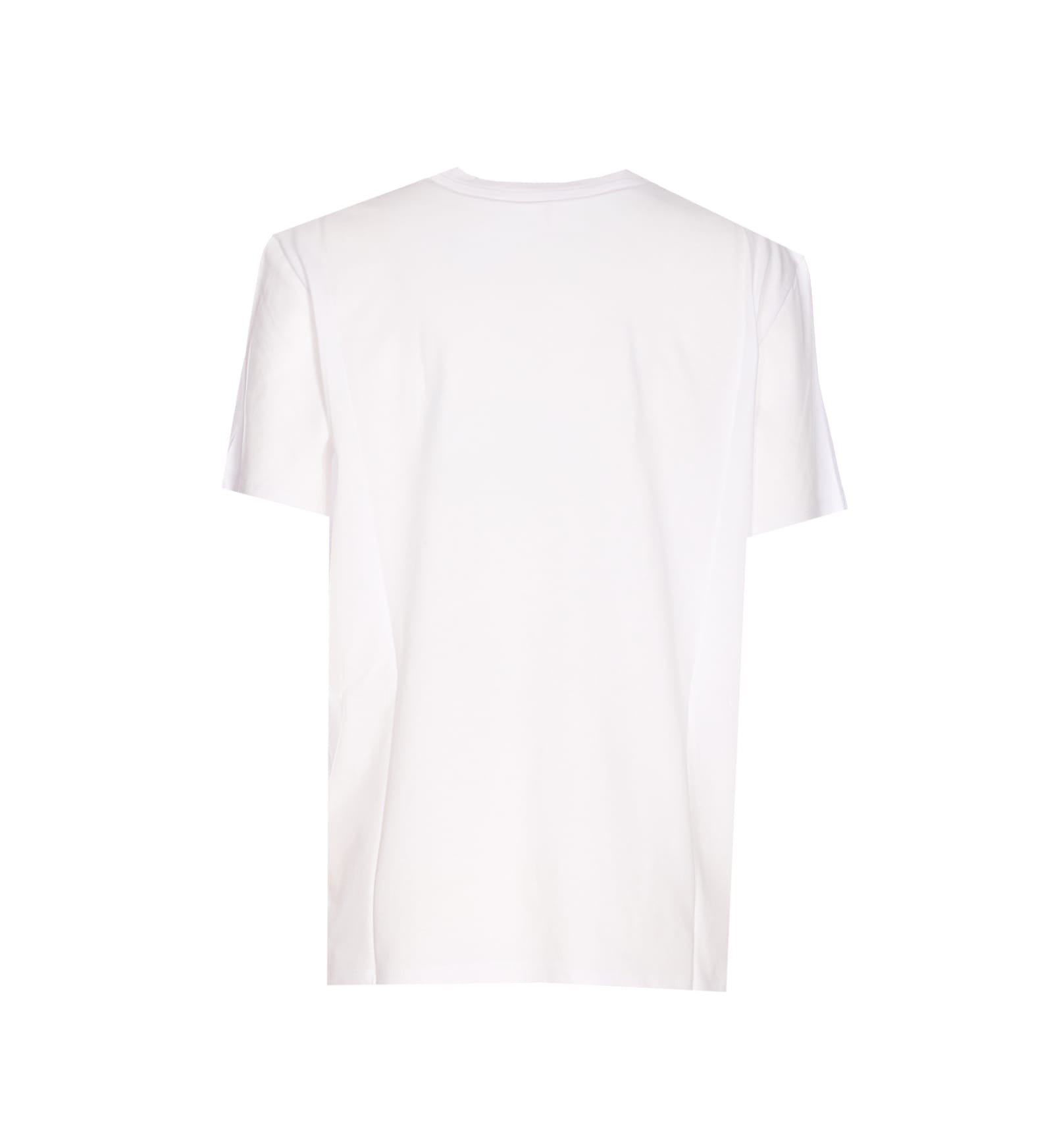 Liu •jo Floral Print Top With Strass And Sequins In White