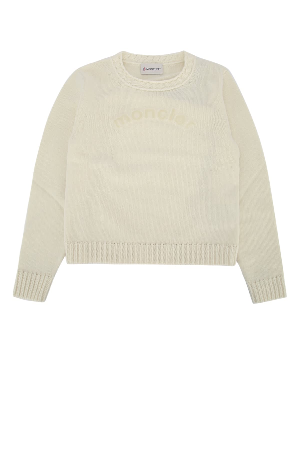 Moncler Babies' Knitwear Clothing Ensemble In Neutral