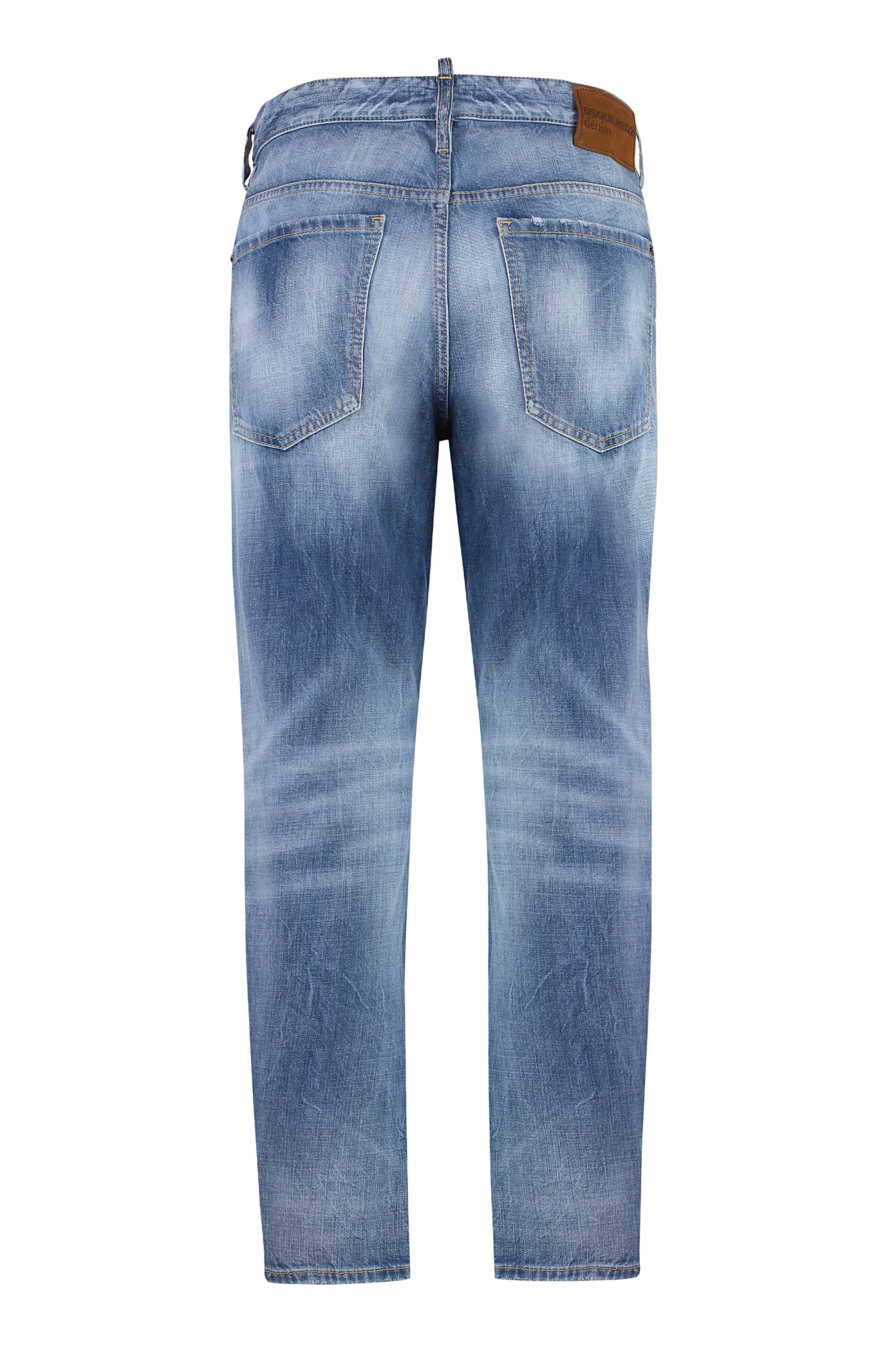 Shop Dsquared2 Bro 5-pocket Jeans In Denim