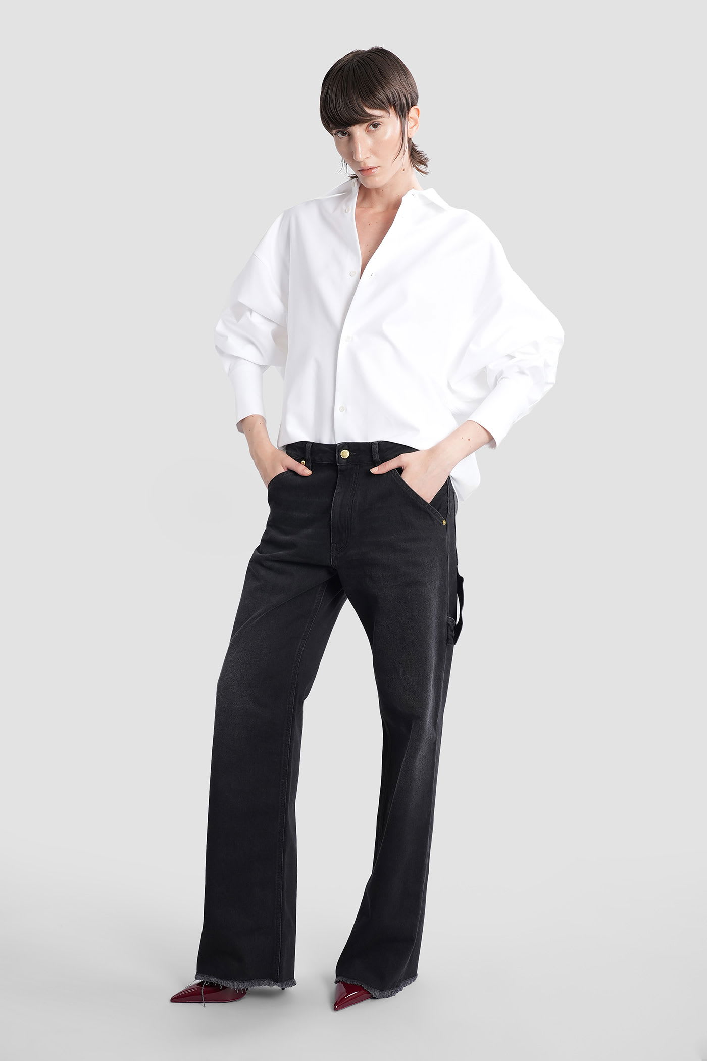 Darkpark Lara Jeans In Black Denim In Black