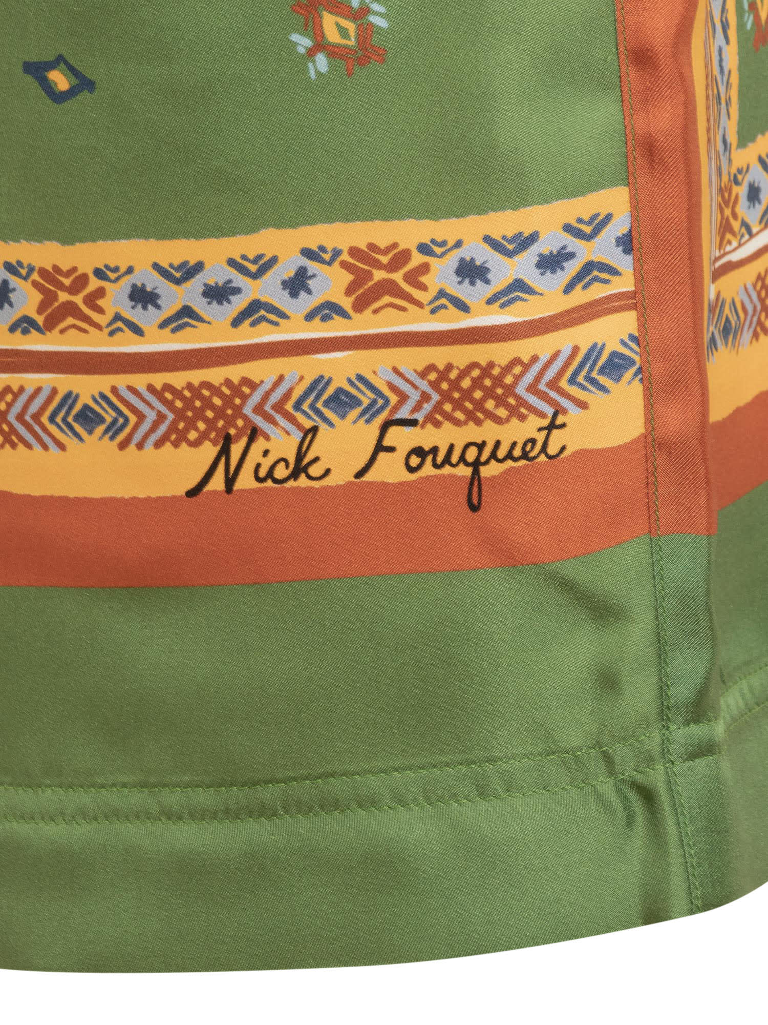 Shop Nick Fouquet Shorts In Green