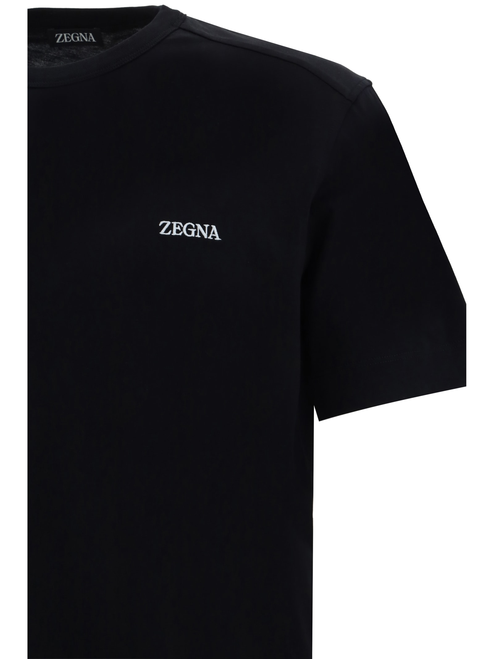 Shop Zegna T-shirt In Black
