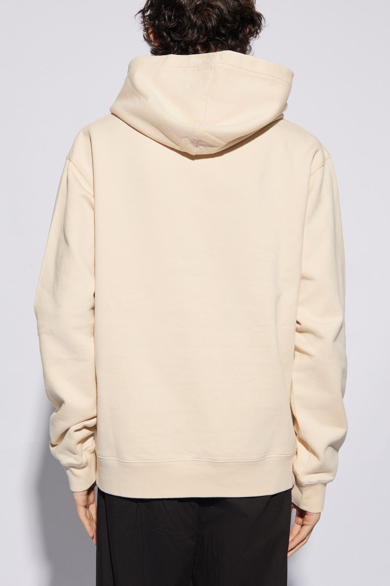 Shop Jacquemus Hoodie With Logo In Neutrals