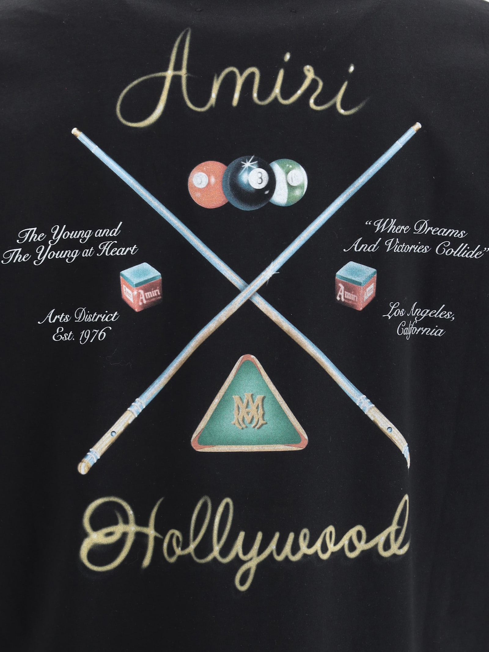 Amiri Pool Cue T-shirt In Black | ModeSens