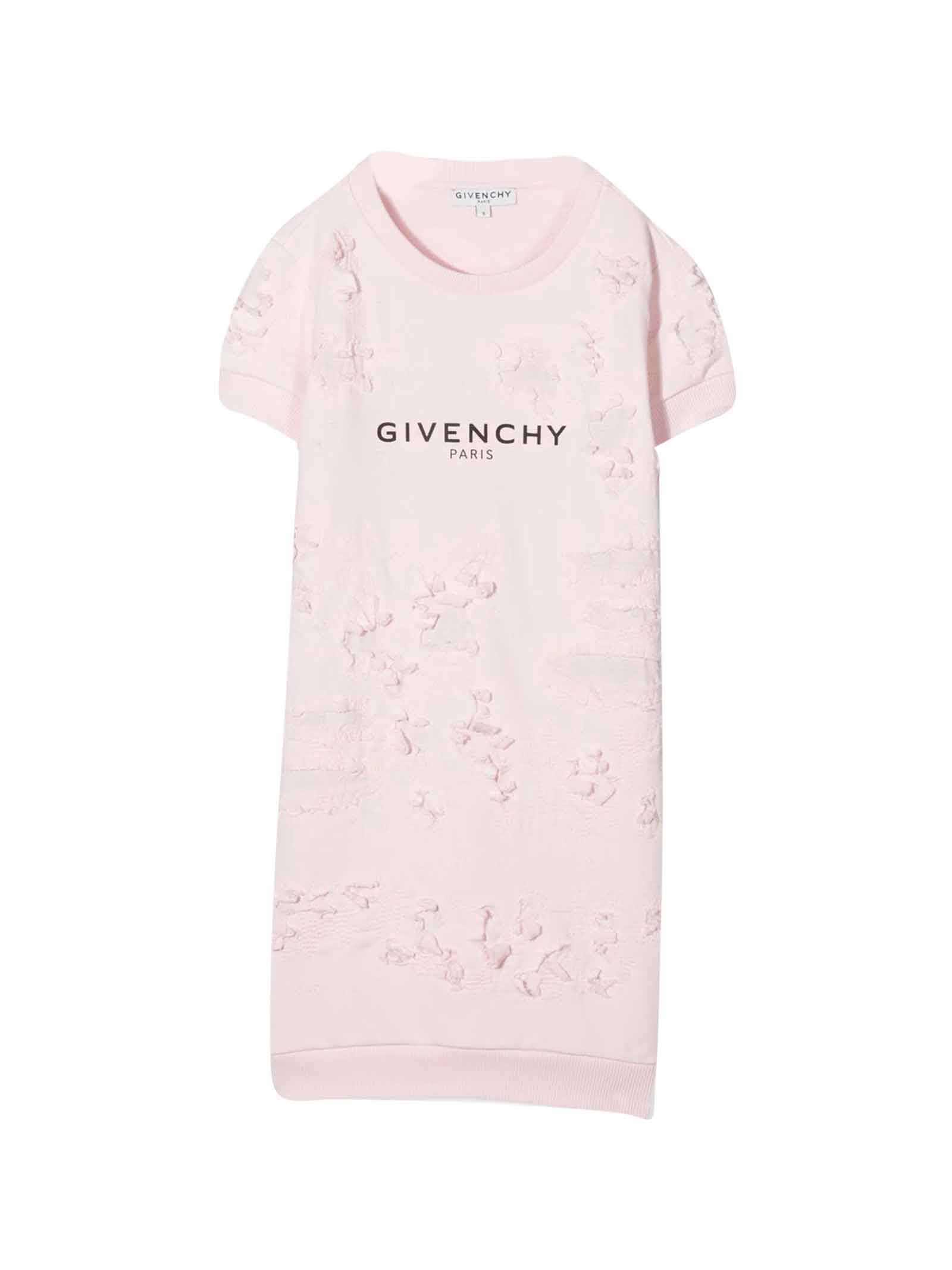 Givenchy Pink Girl Dress With Print