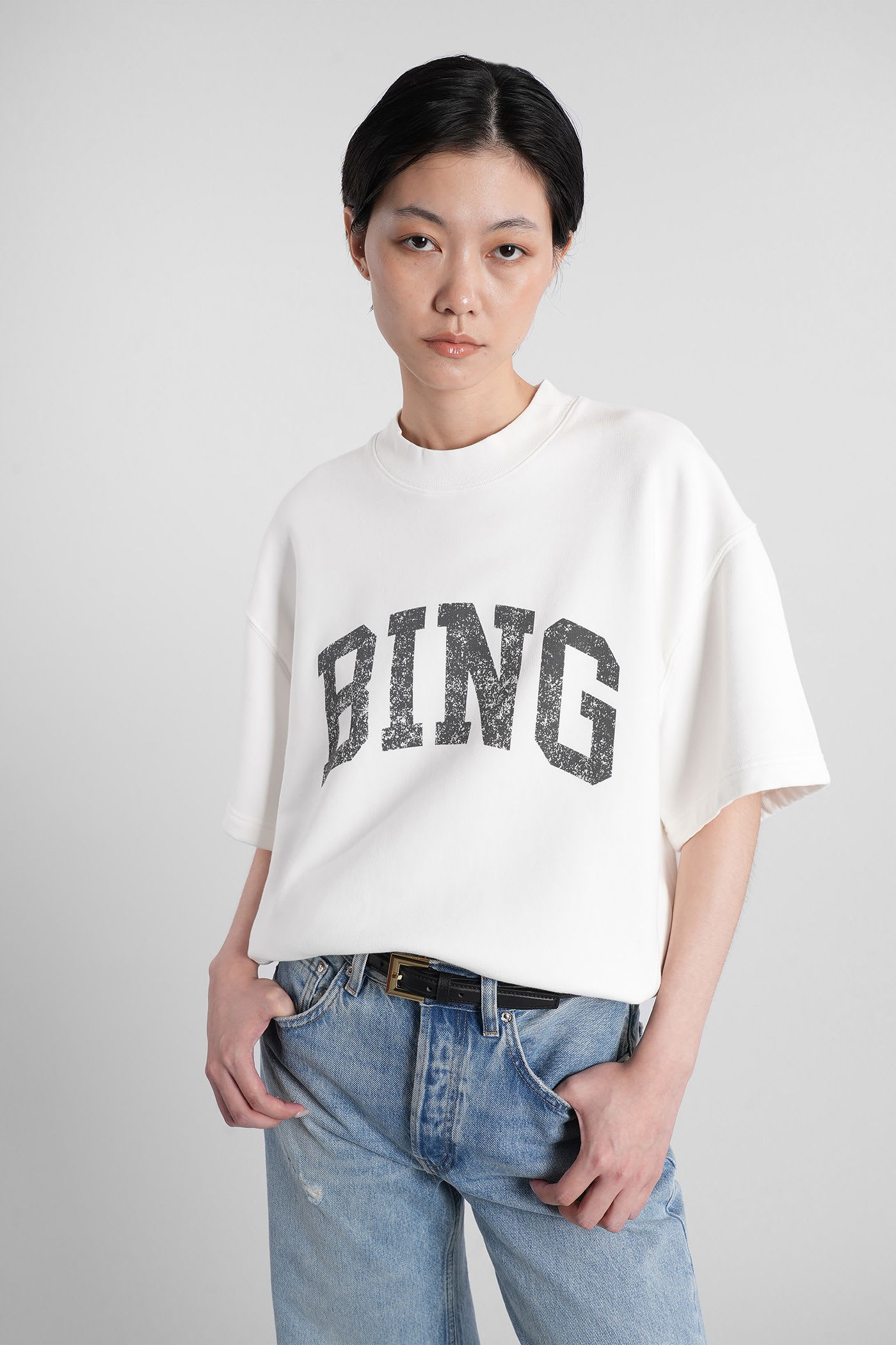 Jay Sweatshirt In White Cotton