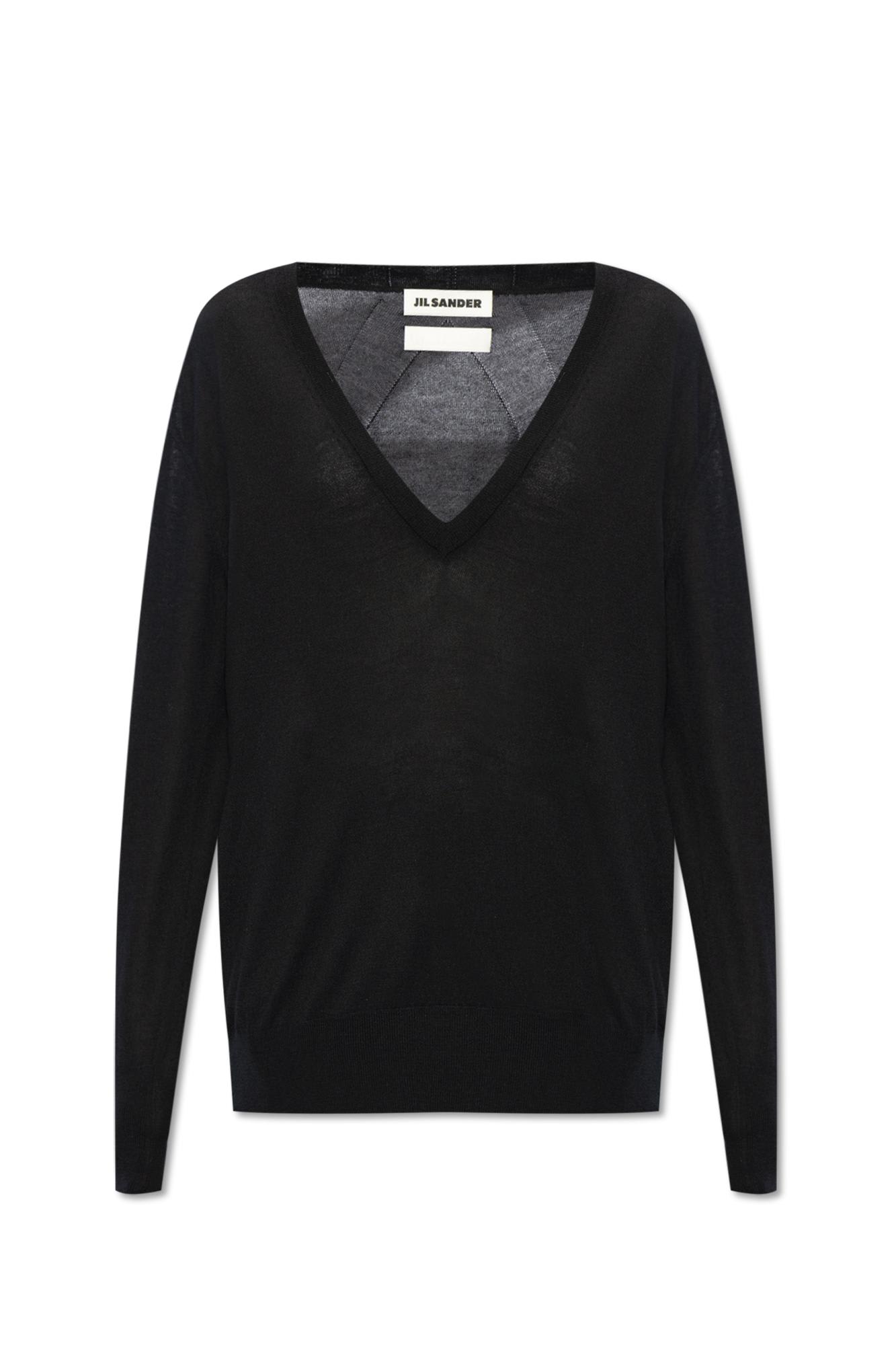 Jil Sander Cashmere Sweater In Black