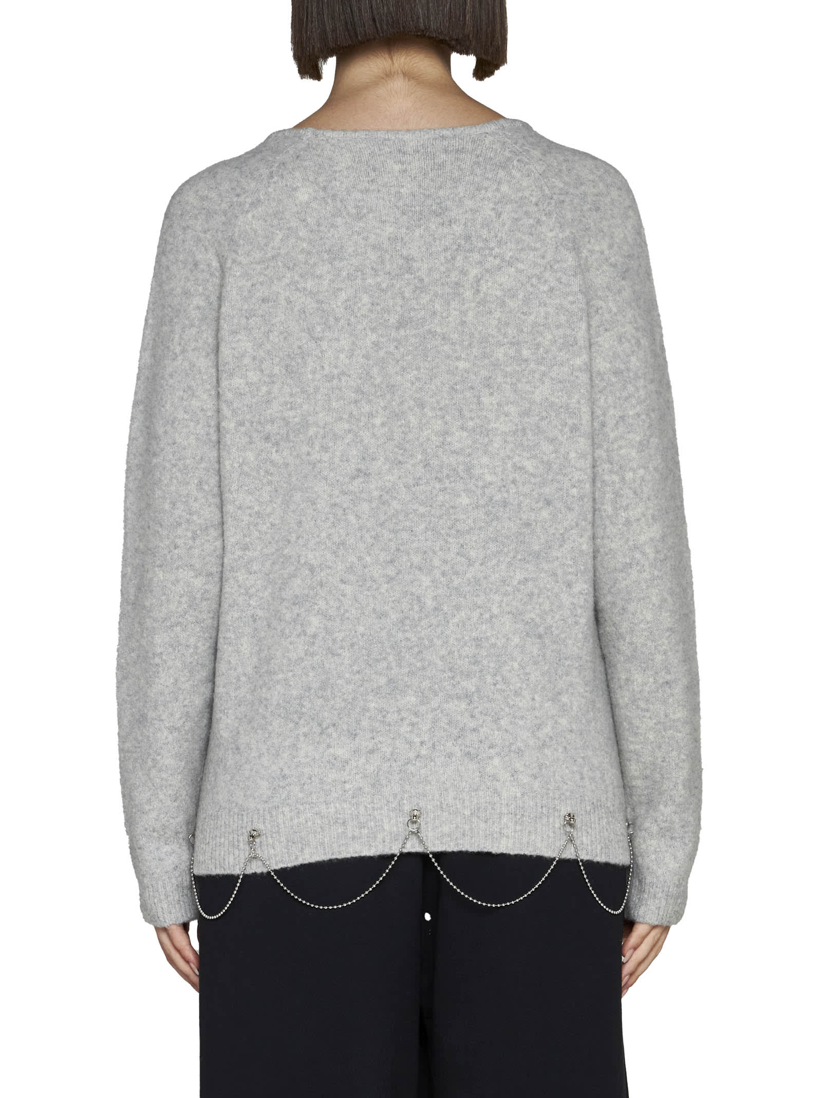 Shop Random Identities Sweater In Grey