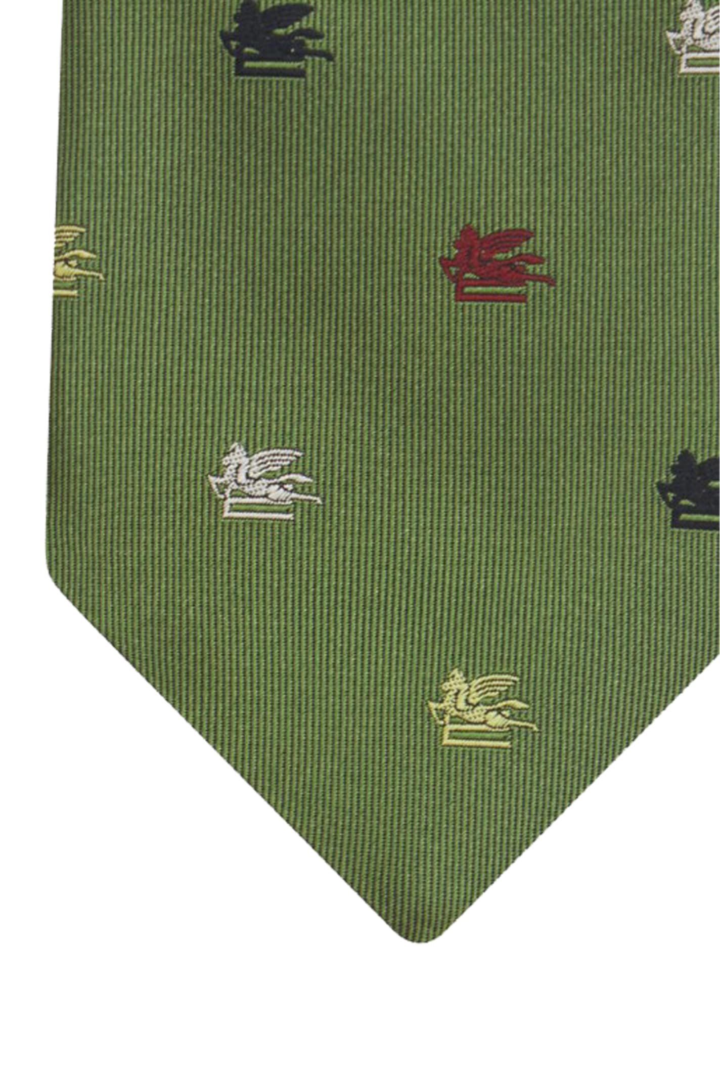 Shop Etro Tie In Green