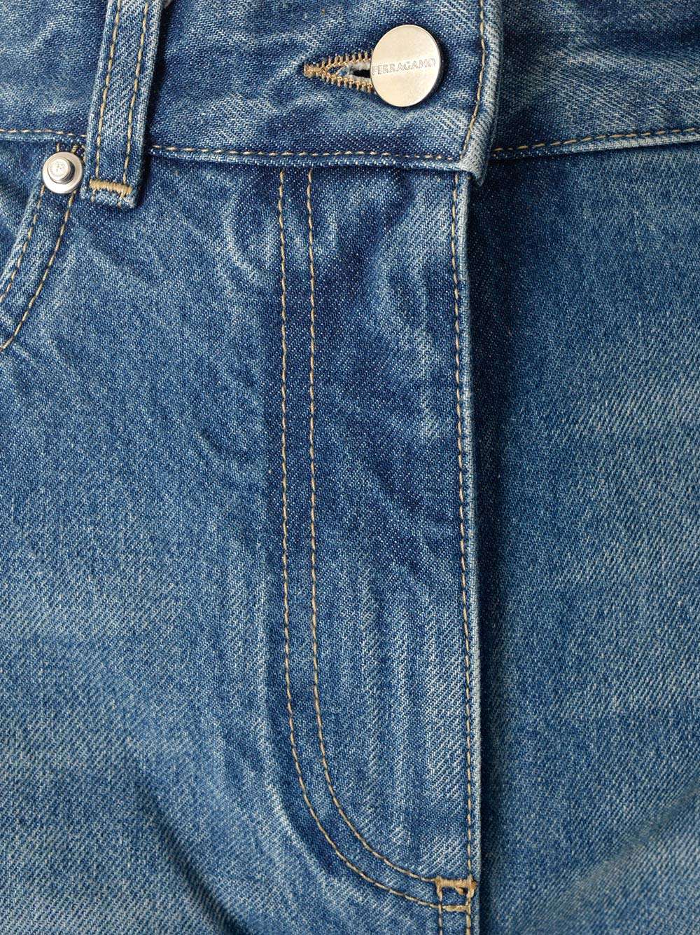Shop Ferragamo Boot Cut Jeans In Blue