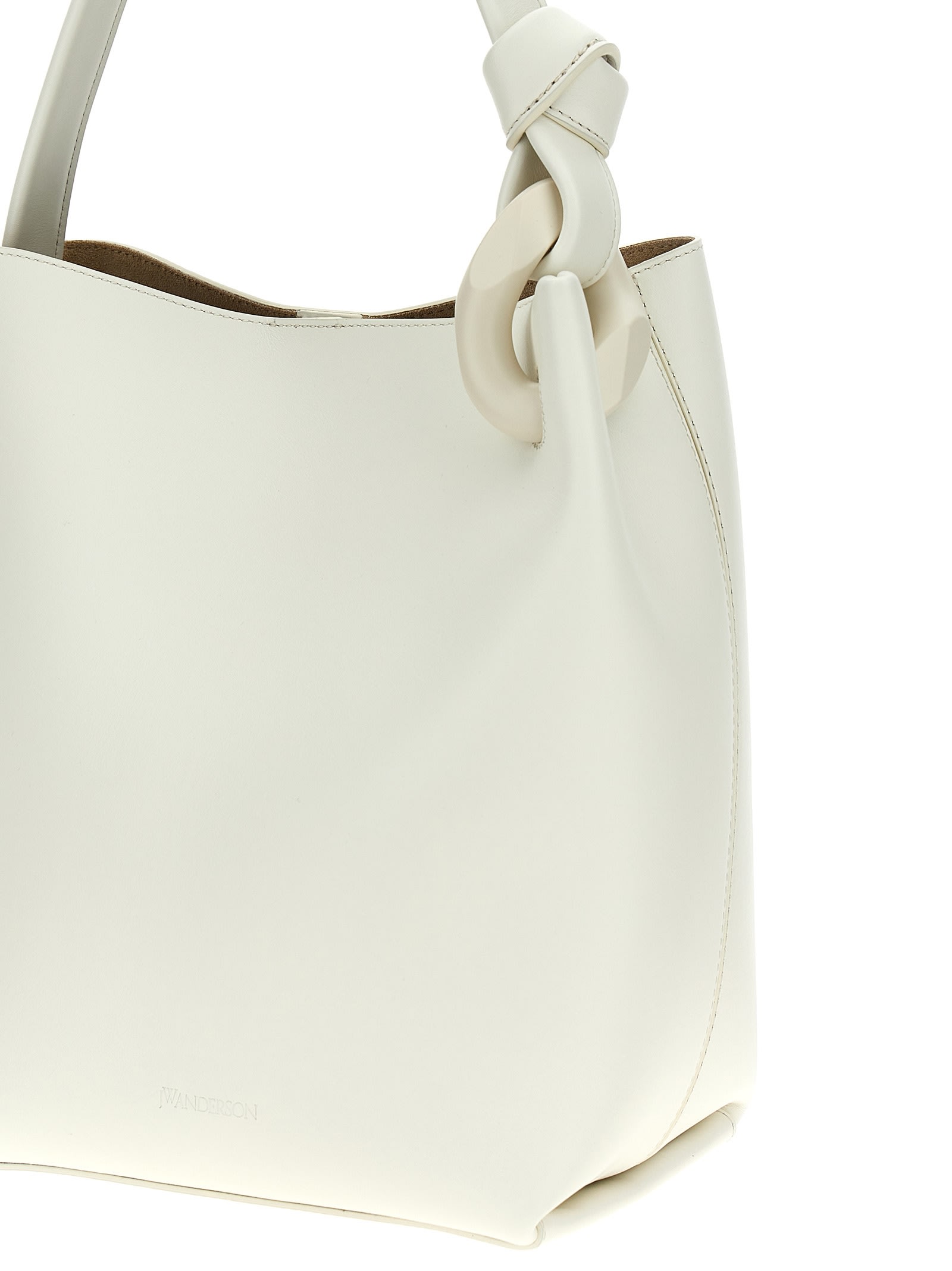 Jw Anderson J.w.anderson 'the Jwa Corner Bucket' Shopping Bag In White
