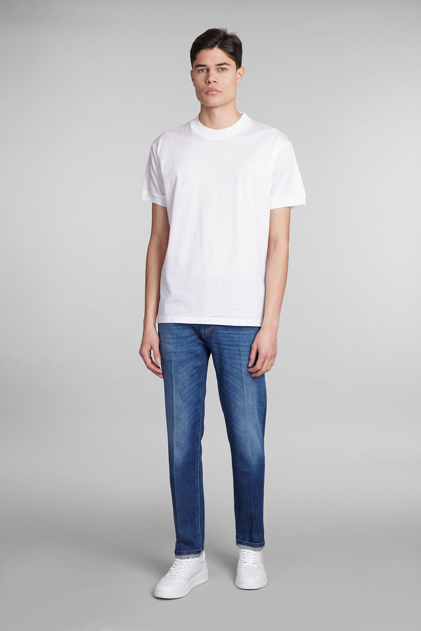 Shop Pt01 Jeans In Blue Cotton