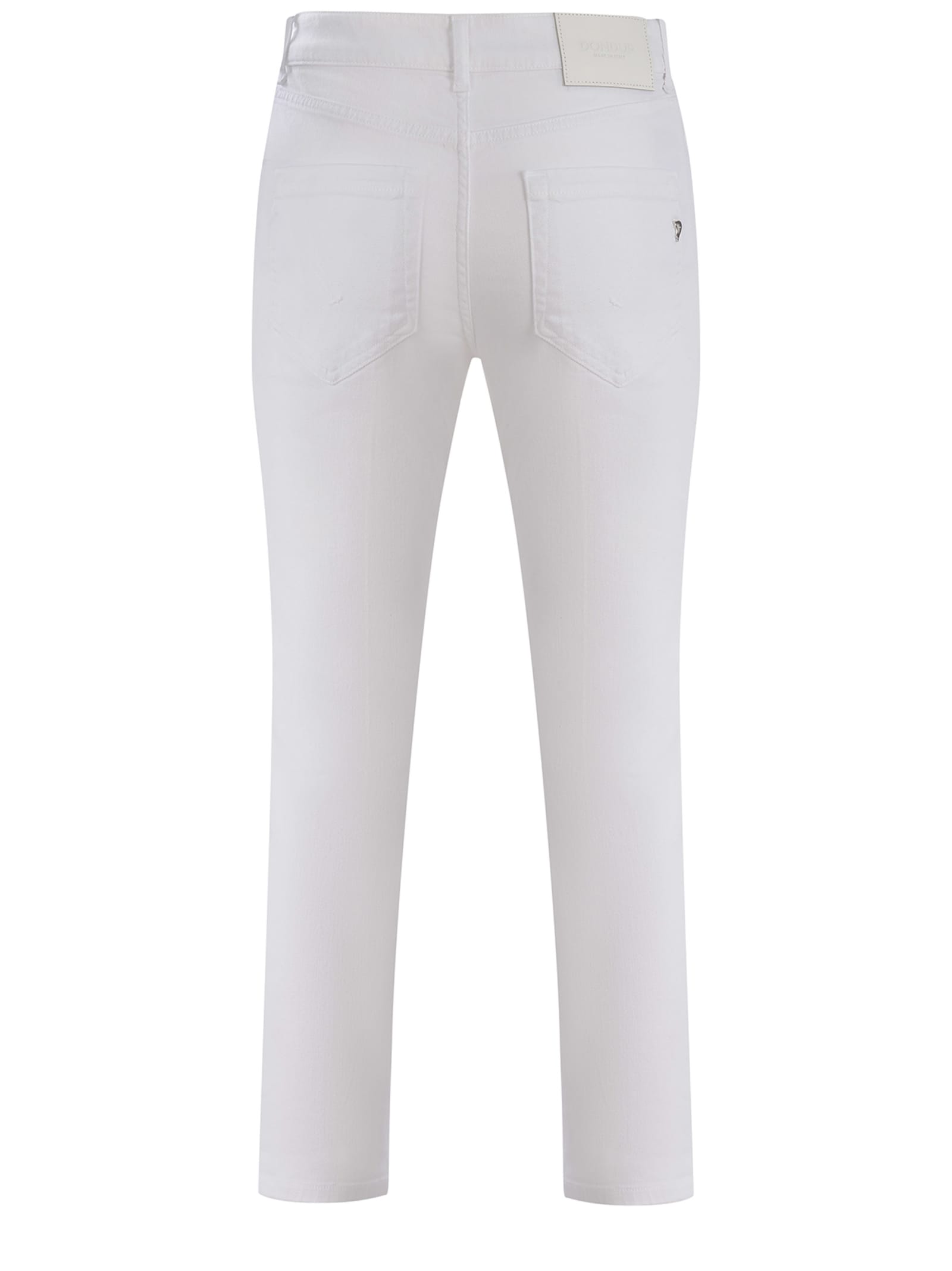 Shop Dondup Jeans  Koons Made Of Denim In Bianco