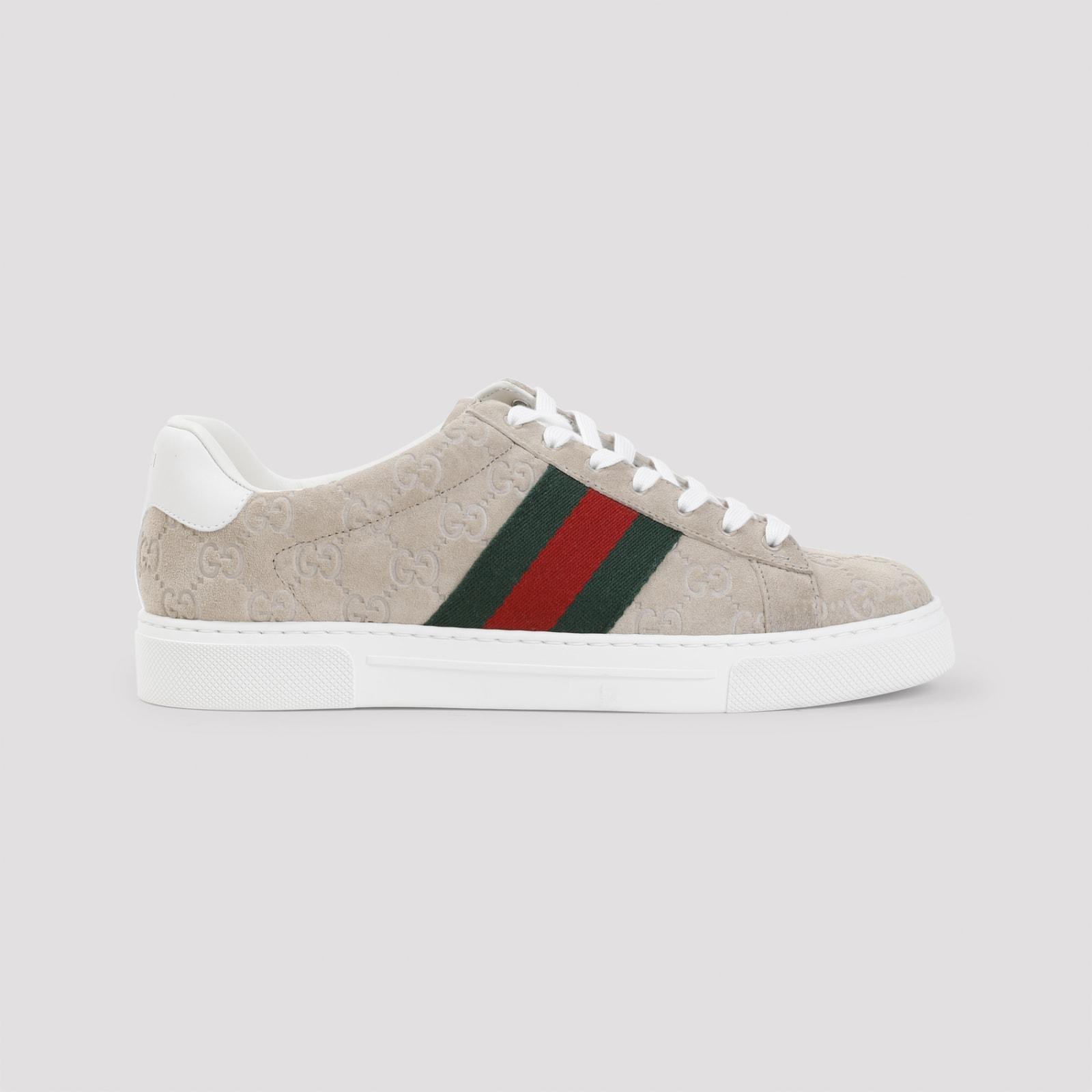 Shop Gucci Ace Sneakers In Oatmeal Oat Vrv