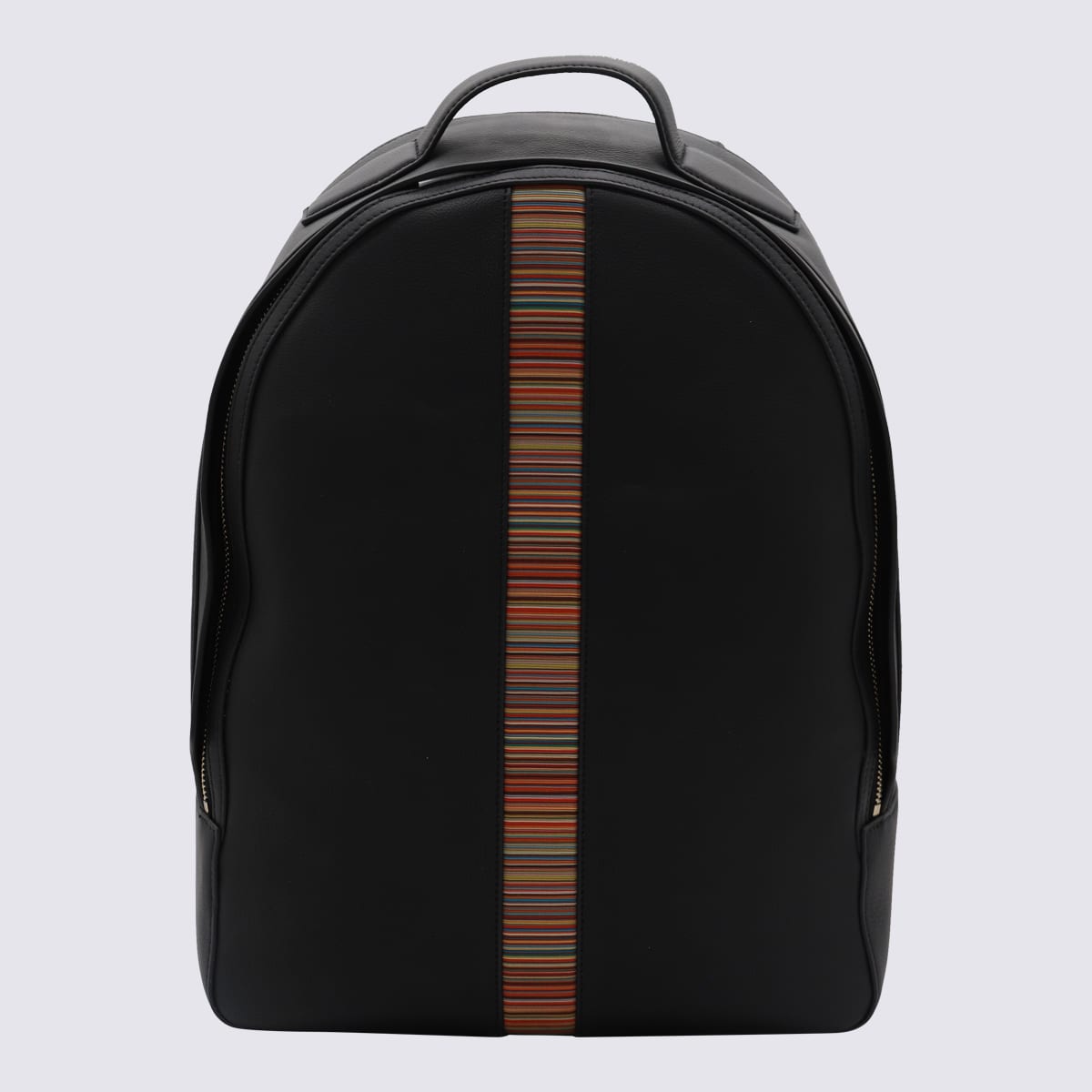 Shop Paul Smith Black Leather Signature Backpacks