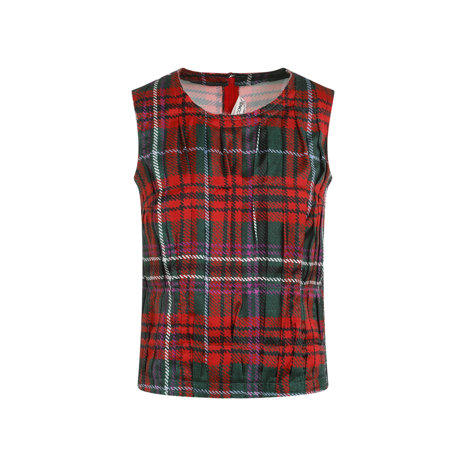 Shop Comme Des Garçons Pleated Top In Pattern