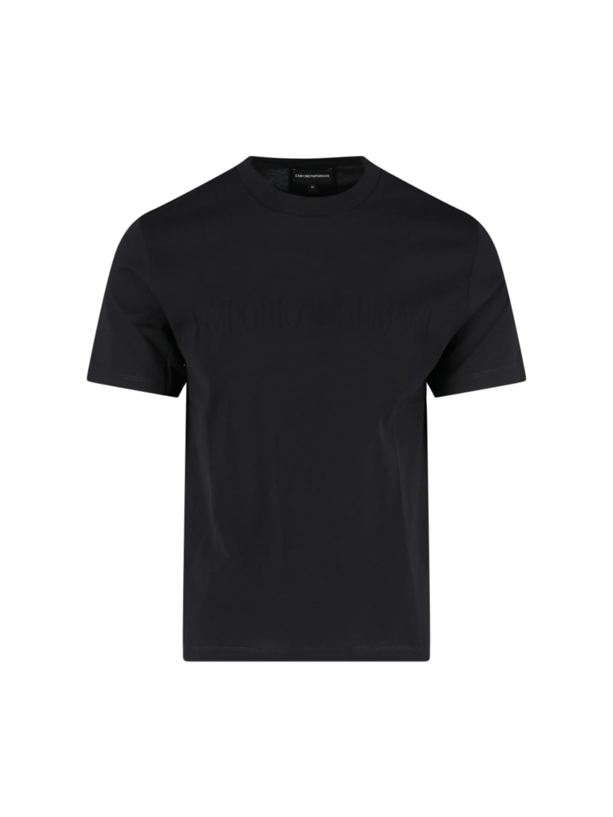 Emporio Armani Logo T-shirt In Black