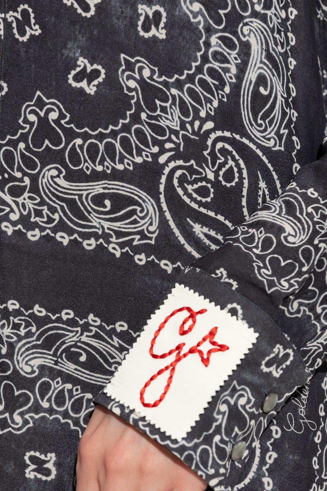 Shop Golden Goose Graphic Printed Pyjama Top In Anthracite