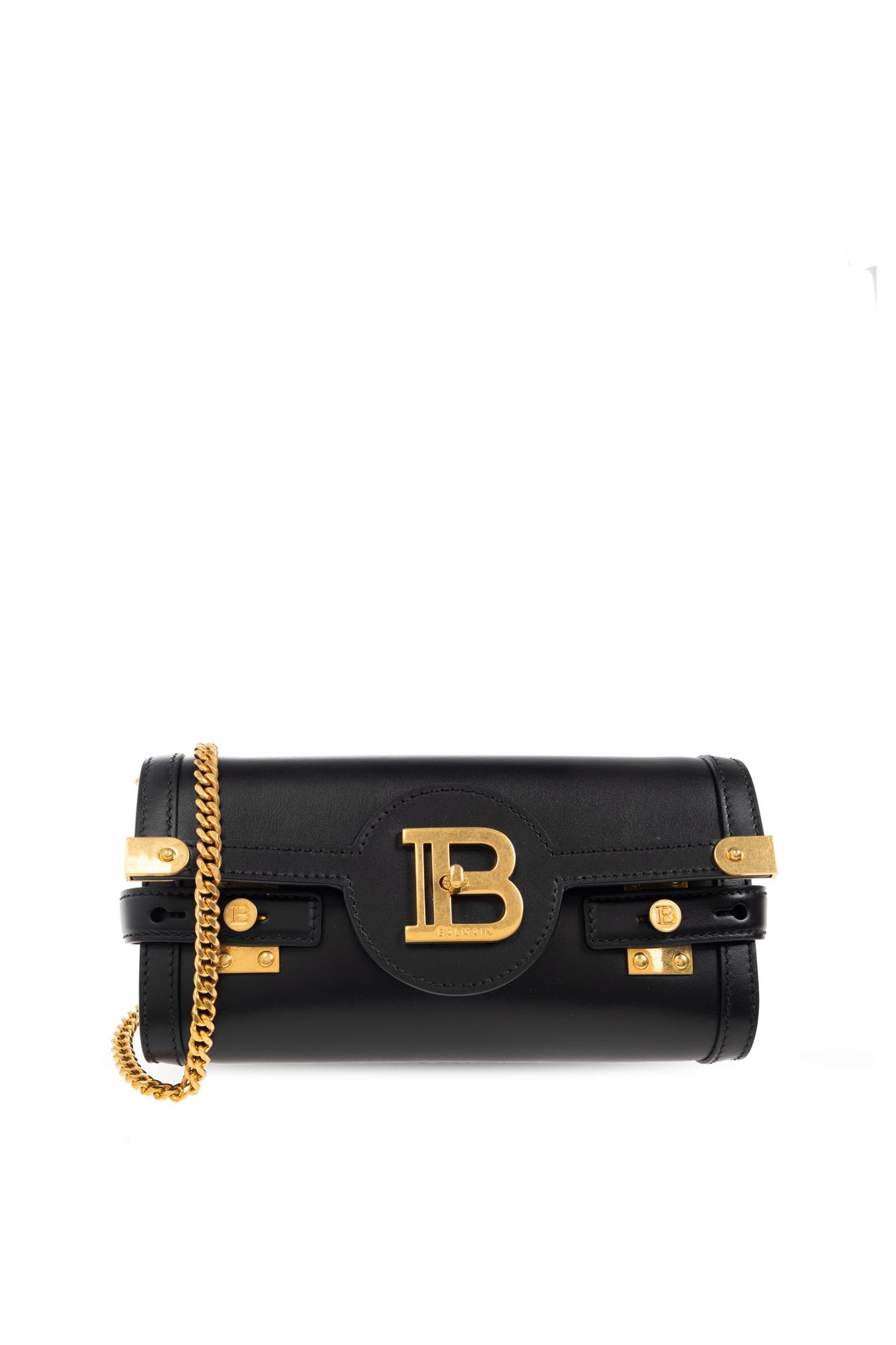 Balmain Women B-buzz 23 Leather Shoulder Bag