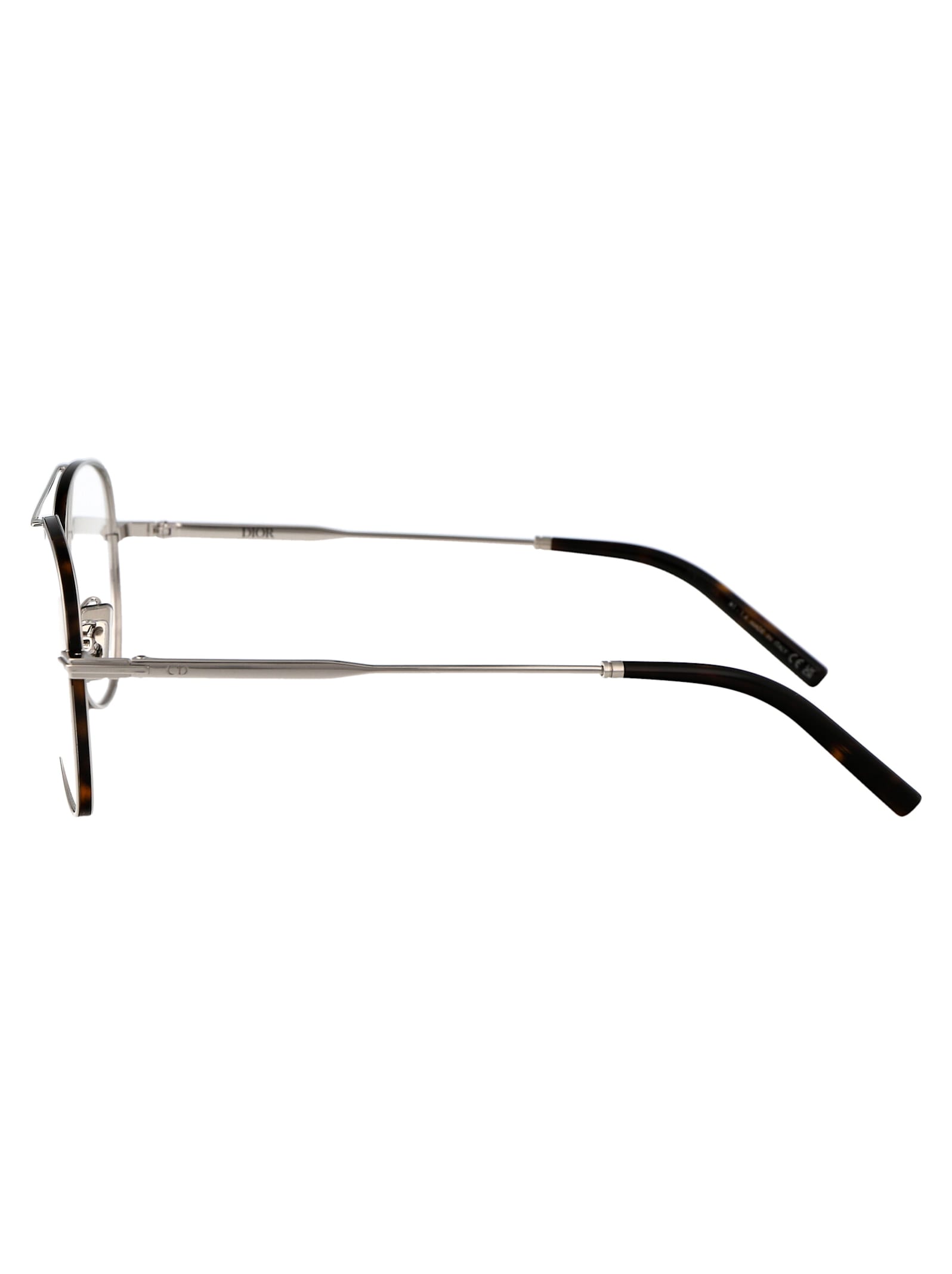 Shop Dior Blacksuito A2u Glasses In F000 Shiny Palladium