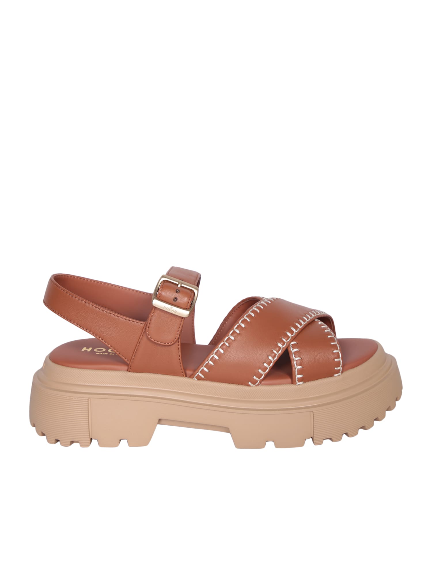 HOGAN H644 BROWN SANDALS 