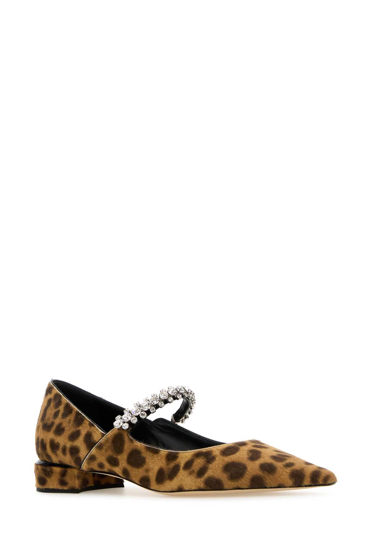 Jimmy Choo Ballerine Bing In Cavallino Stampato Donna In Natural