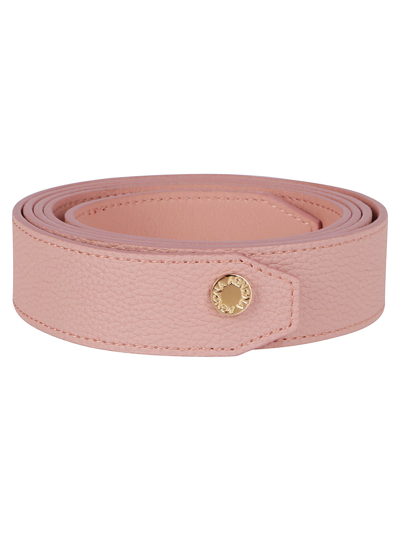 Agnona Pink Leather Belt