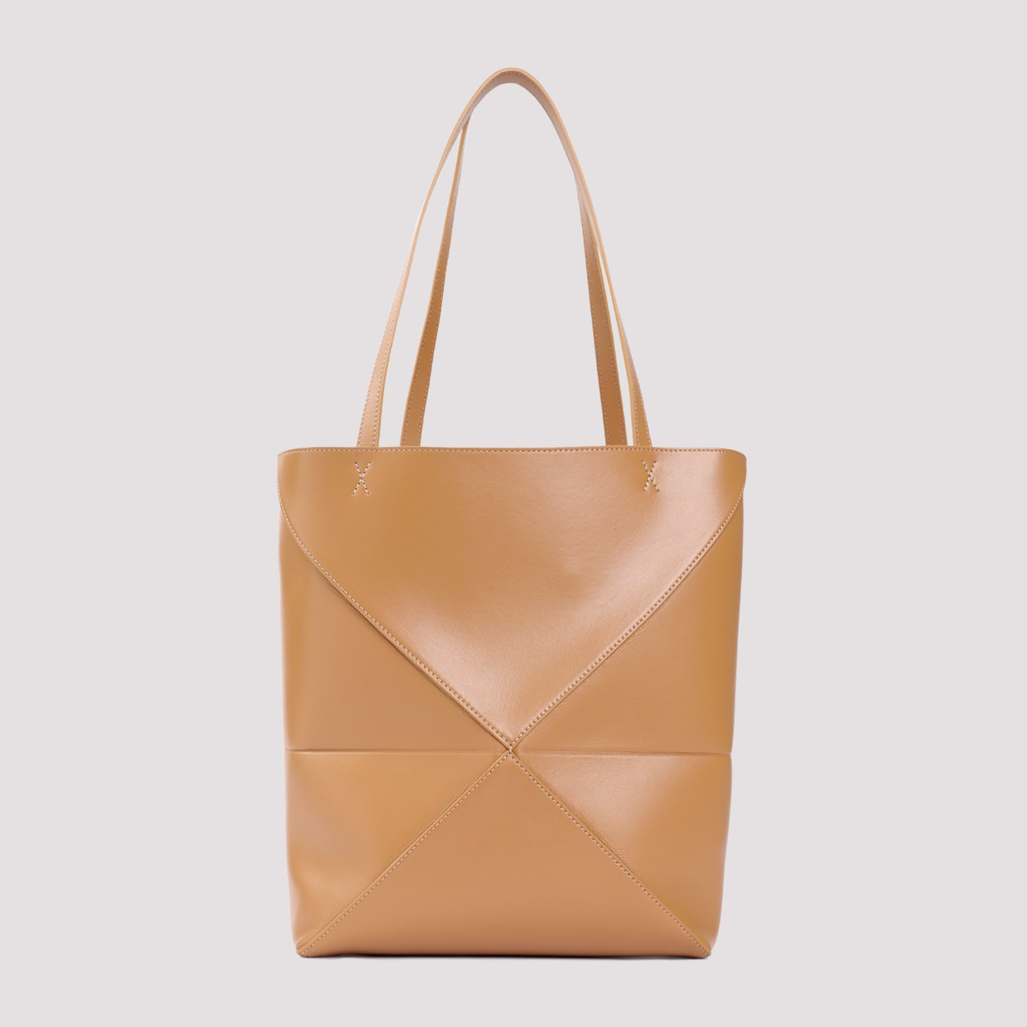 Loewe Puzzle Fold Medium Tote Women In Sand