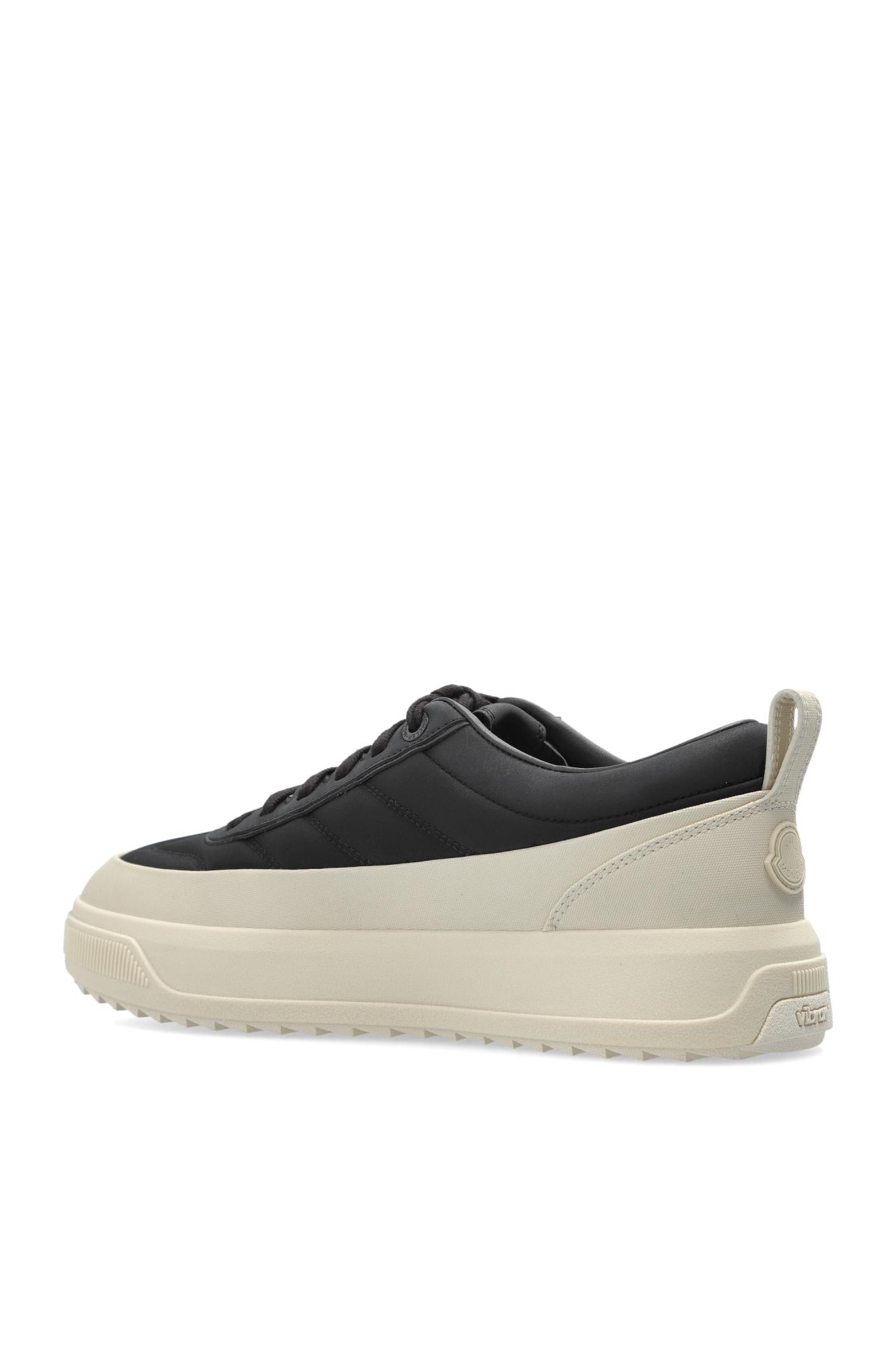 Moncler Monpulse Leather-trimmed Sneakers In Gray