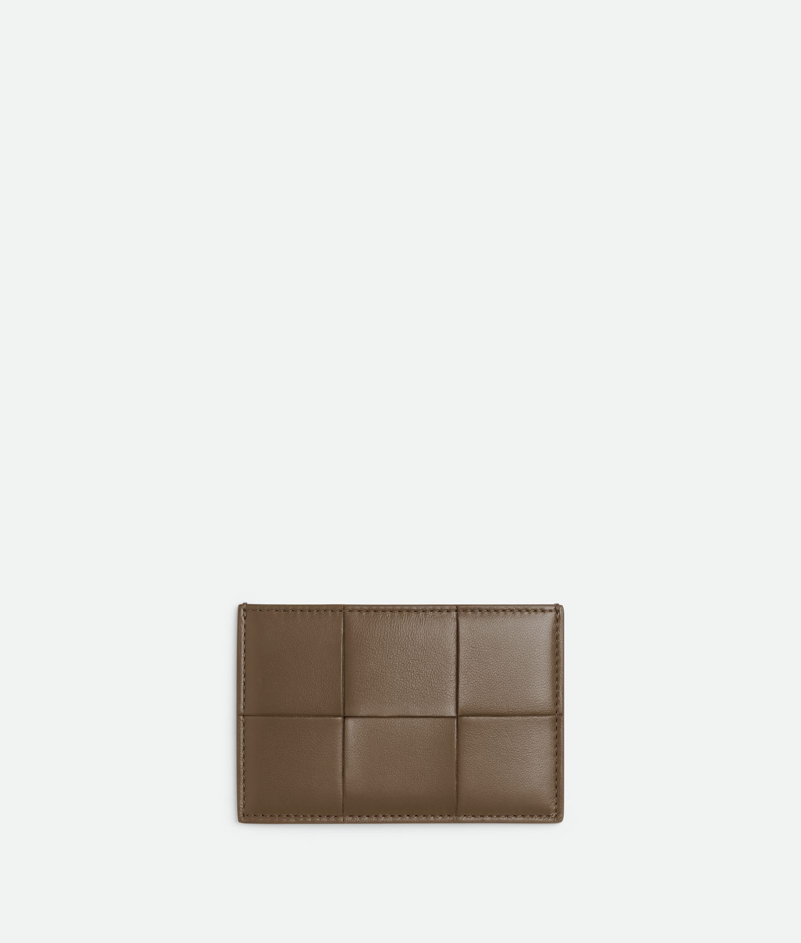 Bottega Veneta Leather Cardholder In Brown