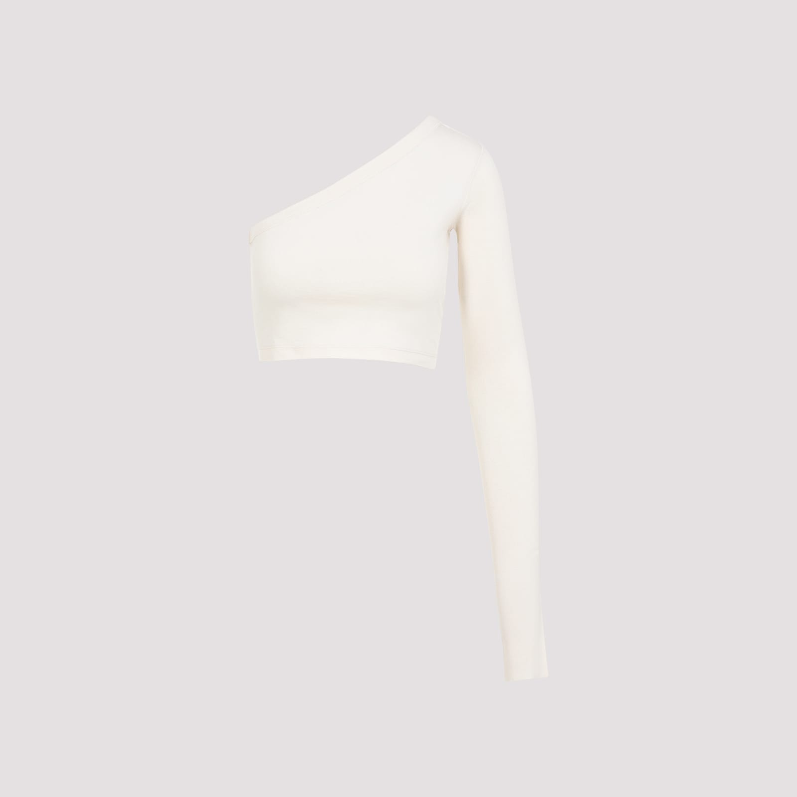 Rick Owens Ziggy One-shoulder Top In Natural