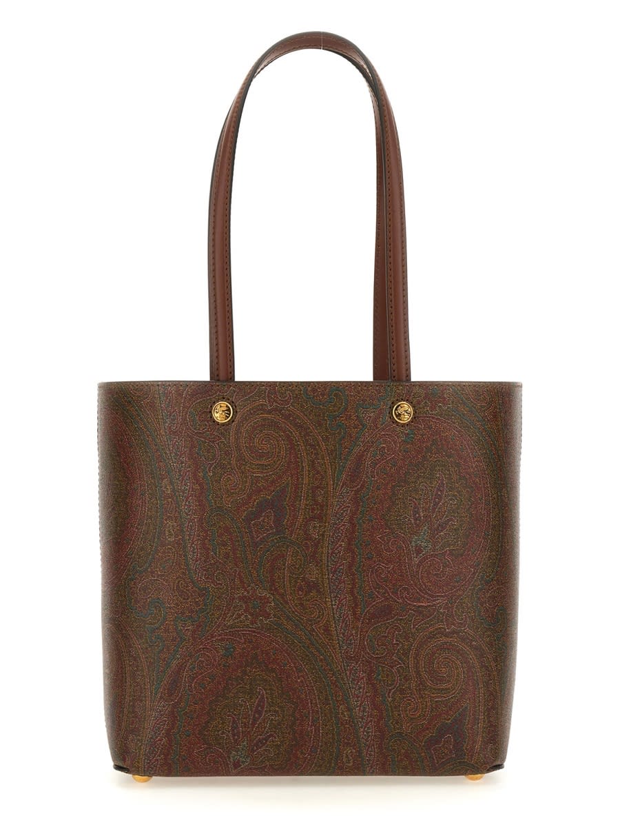 Shop Etro Essential Medium Bag In Multicolour