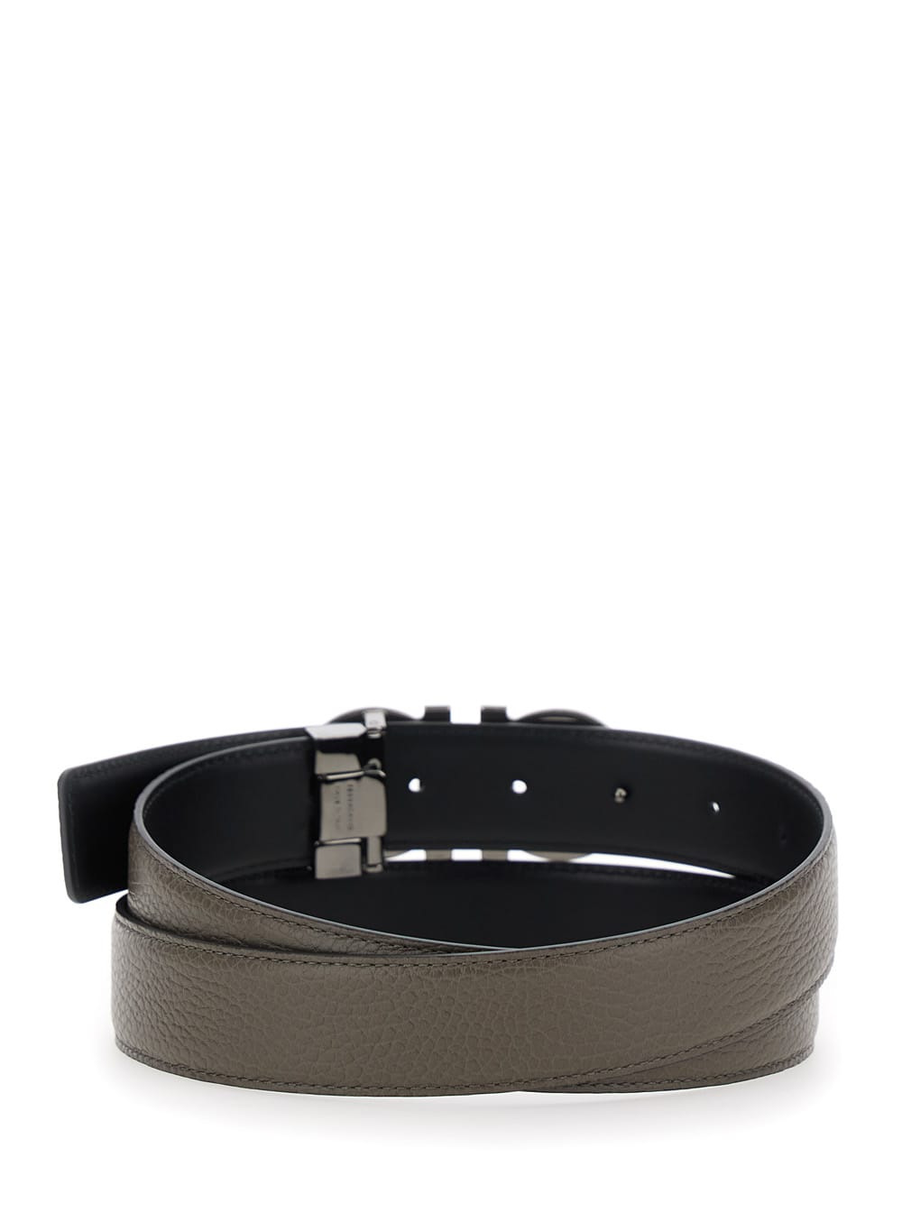 Ferragamo Men Double Adjus In Gray