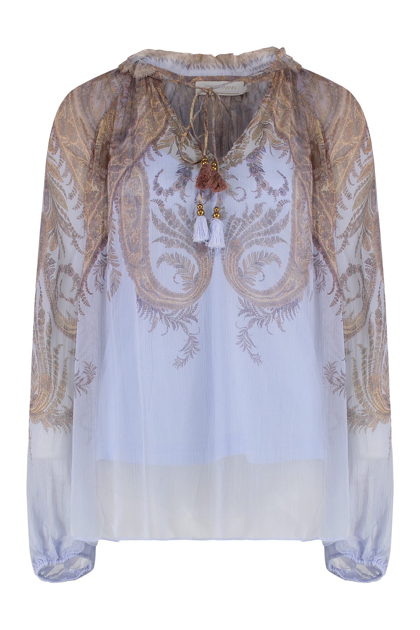 Zimmermann Blusa Billow Hypnotic In Multi
