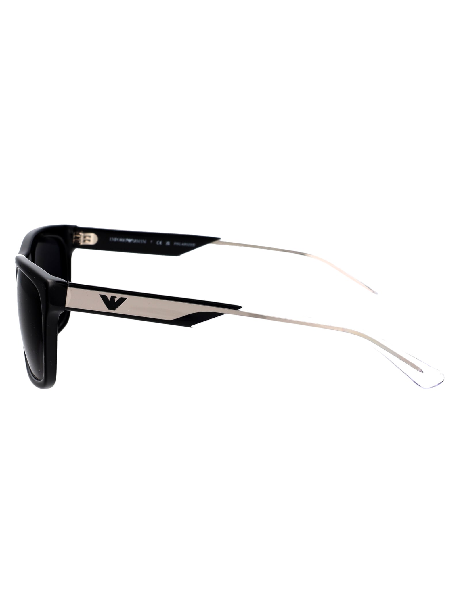 Shop Emporio Armani 0ea4224 Sunglasses In 5017t3 Shiny Black