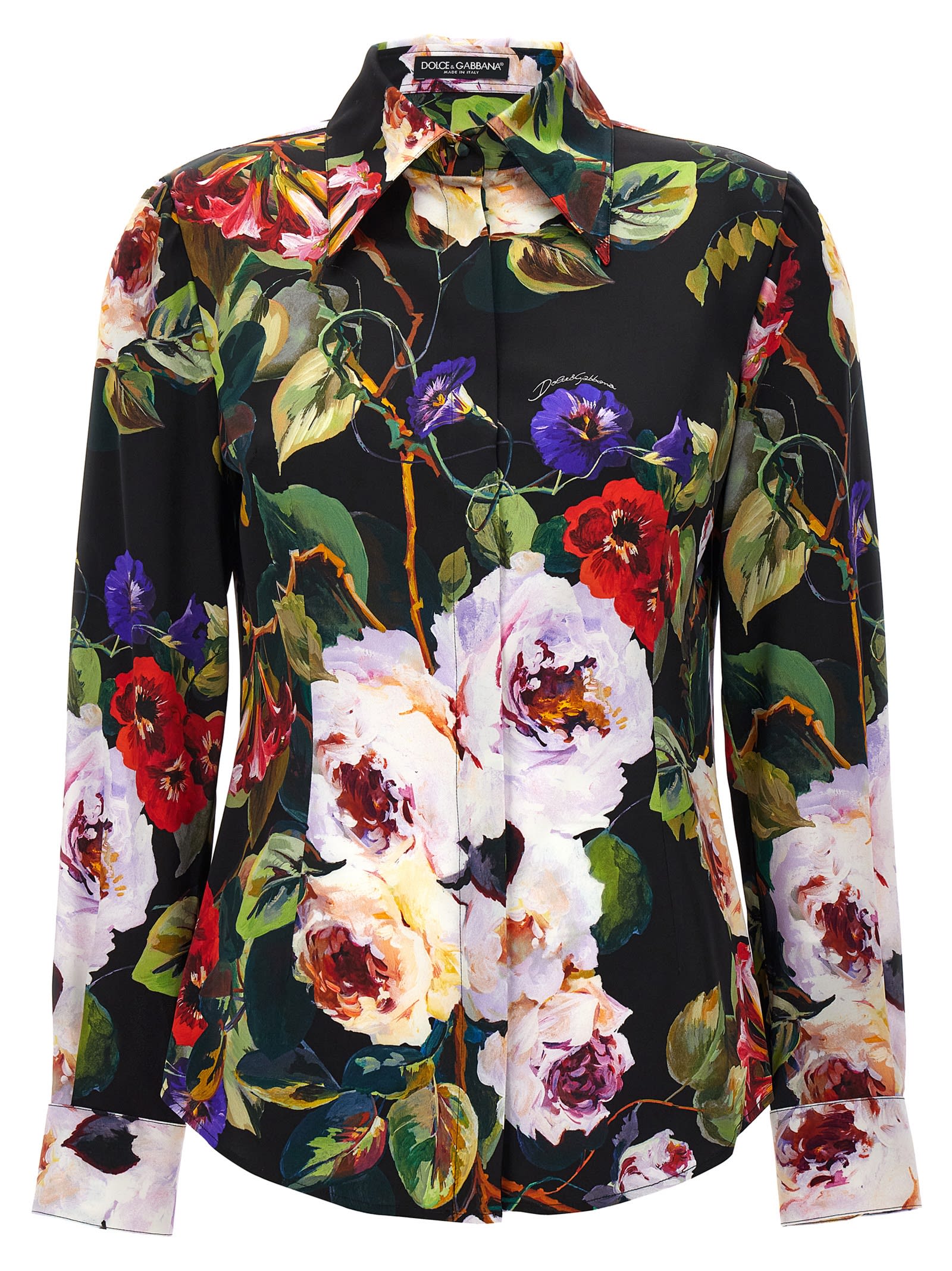 Shop Dolce & Gabbana Roseto Shirt In Multicolor