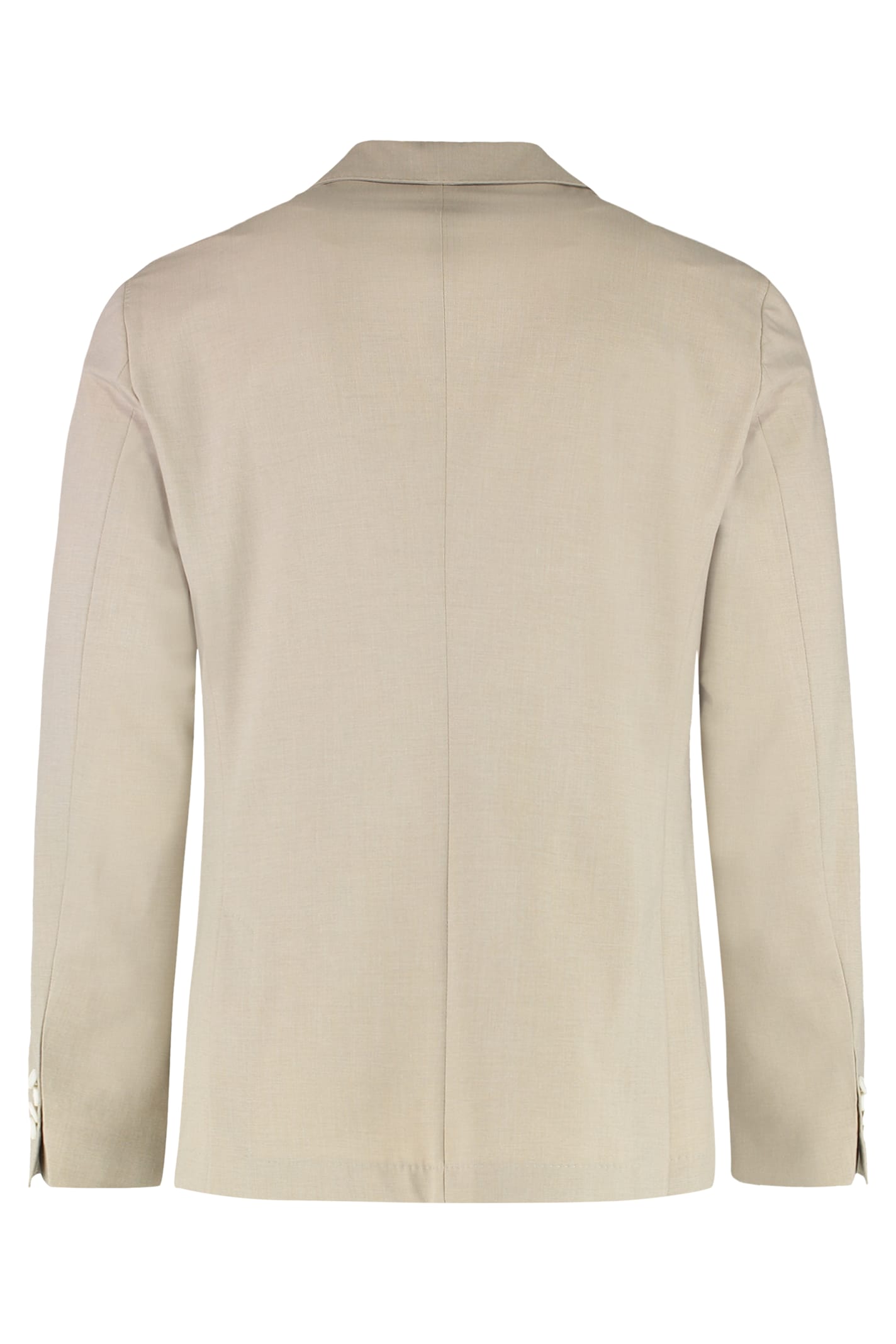 Hugo Boss Boss Single-breasted Two-button Jacket In Neutral