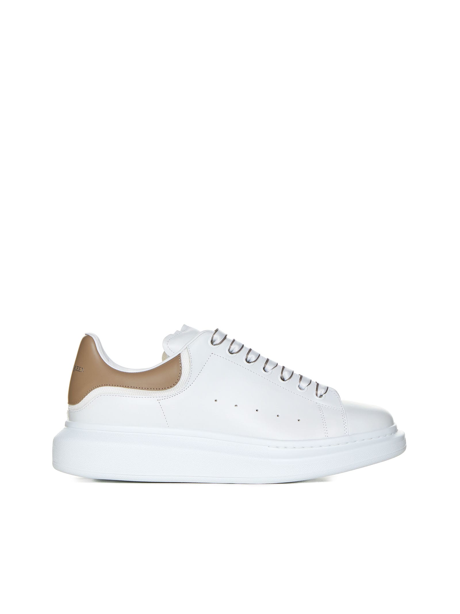 Shop Alexander Mcqueen Sneakers In White/stone