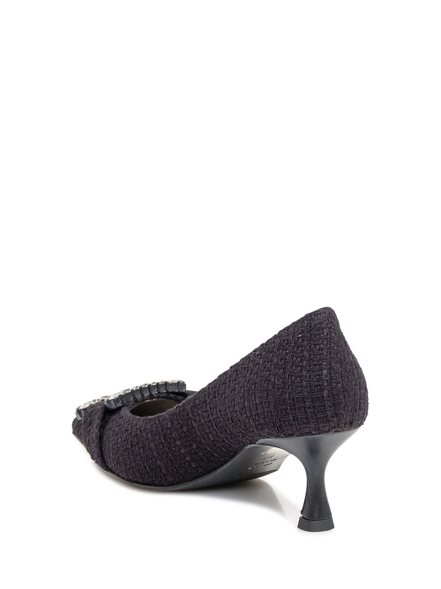 Shop Roberto Festa Tweed Heels In Nero